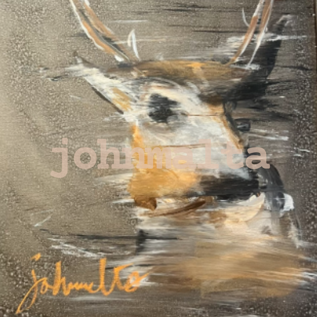deer #2: 20x24 acrylic on canvas