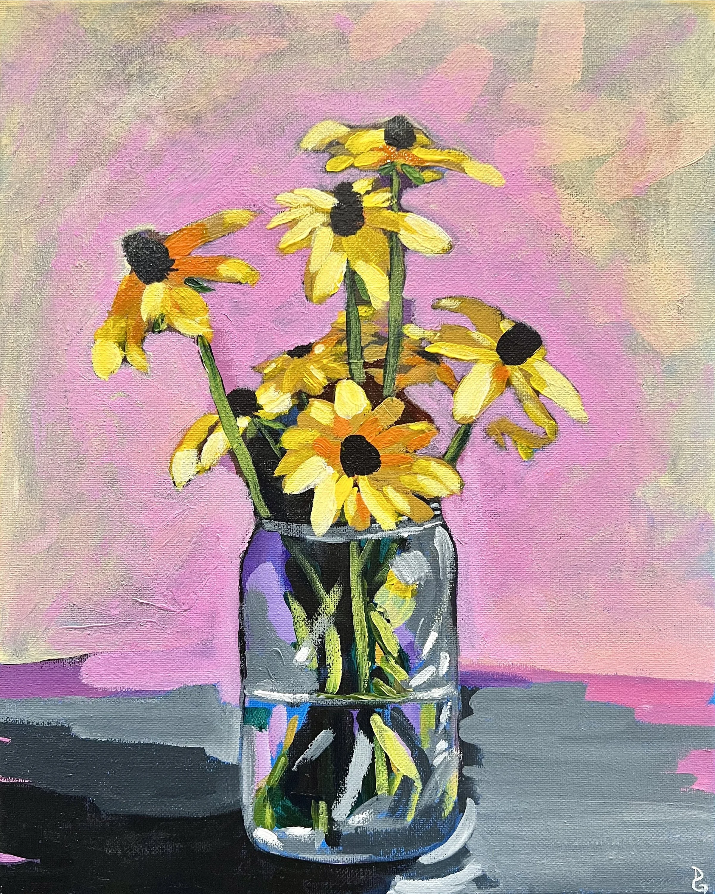 Vibrant Floral Still Life Painting