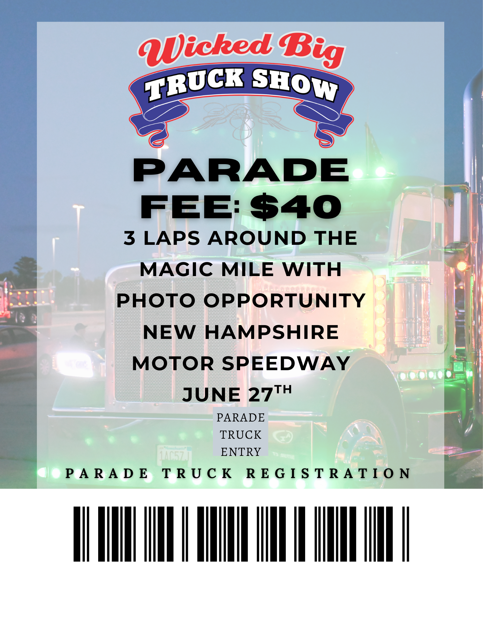Parade Lap Tickets
