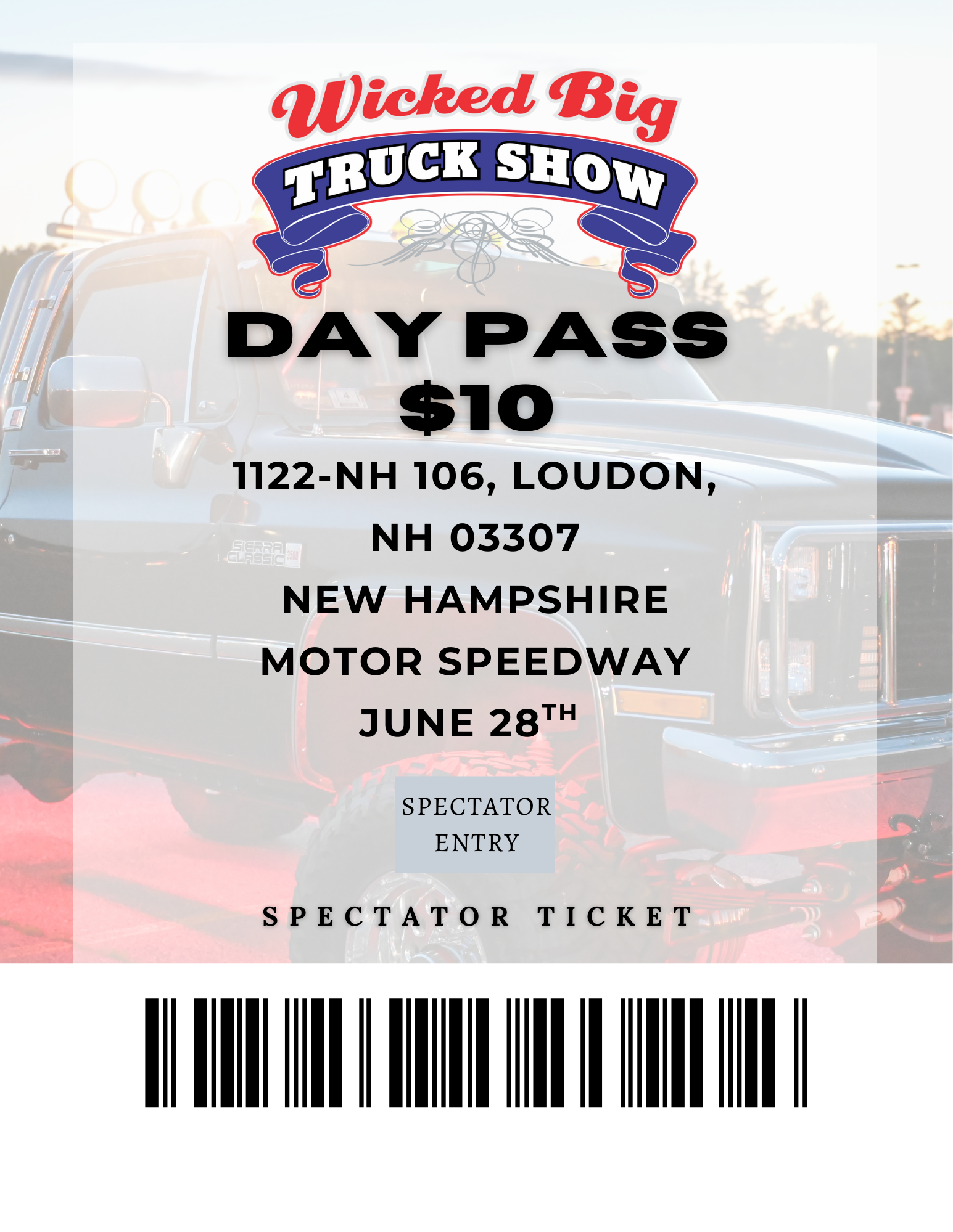 Spectator Pass: June 28th