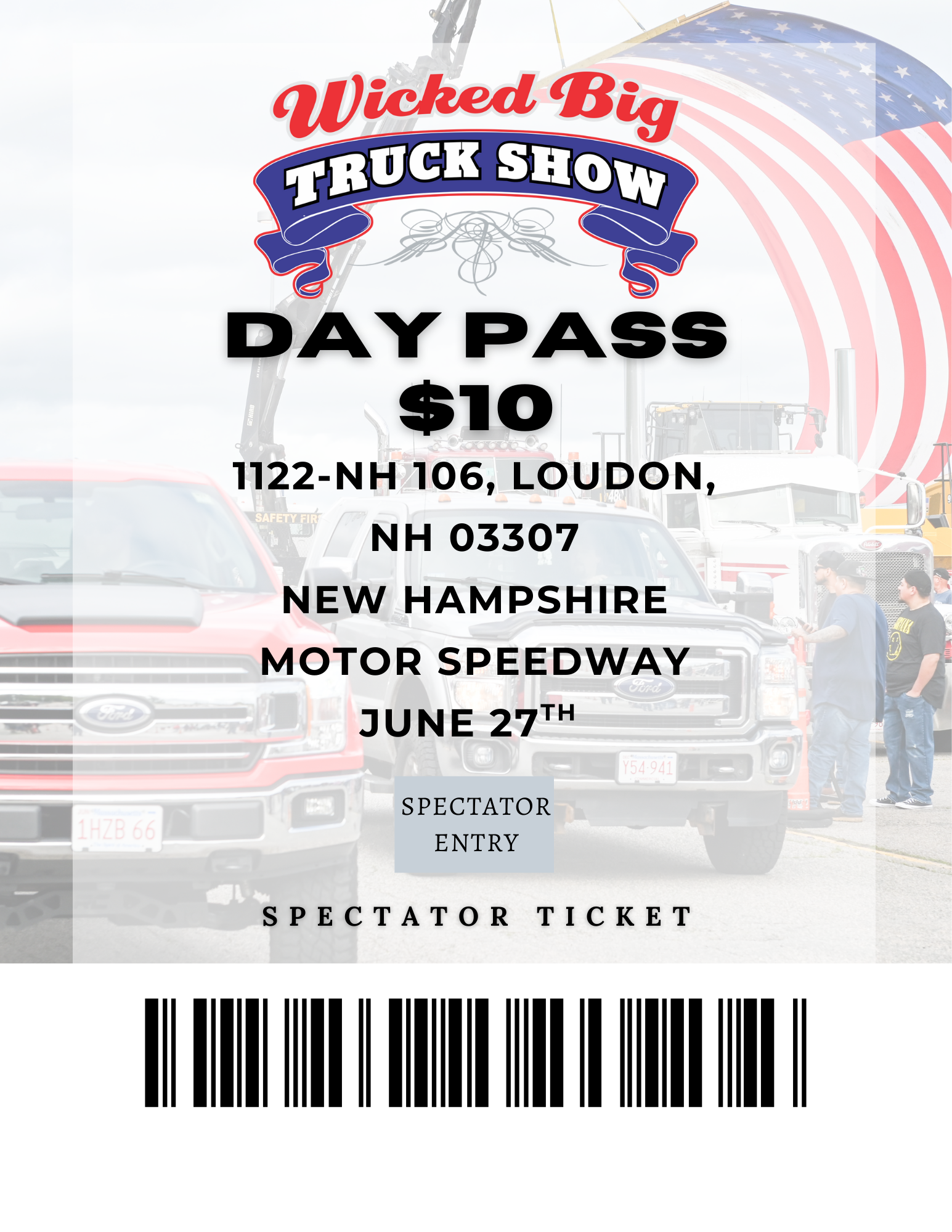 Spectator Pass: June 27th