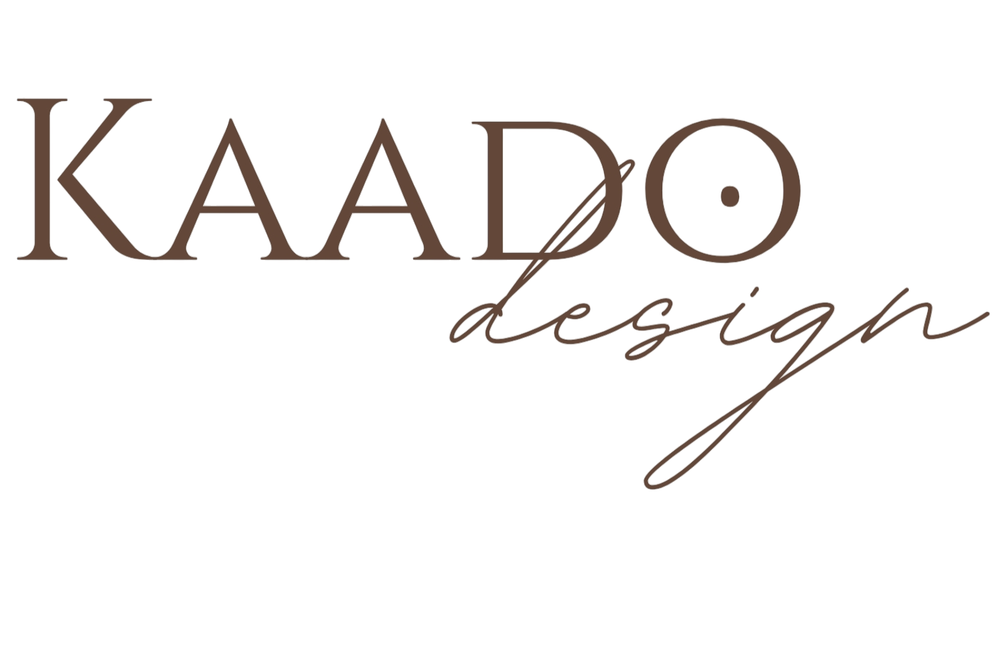 KAAJDO design -logo, jossa kirjaimet ja piirtokynä.