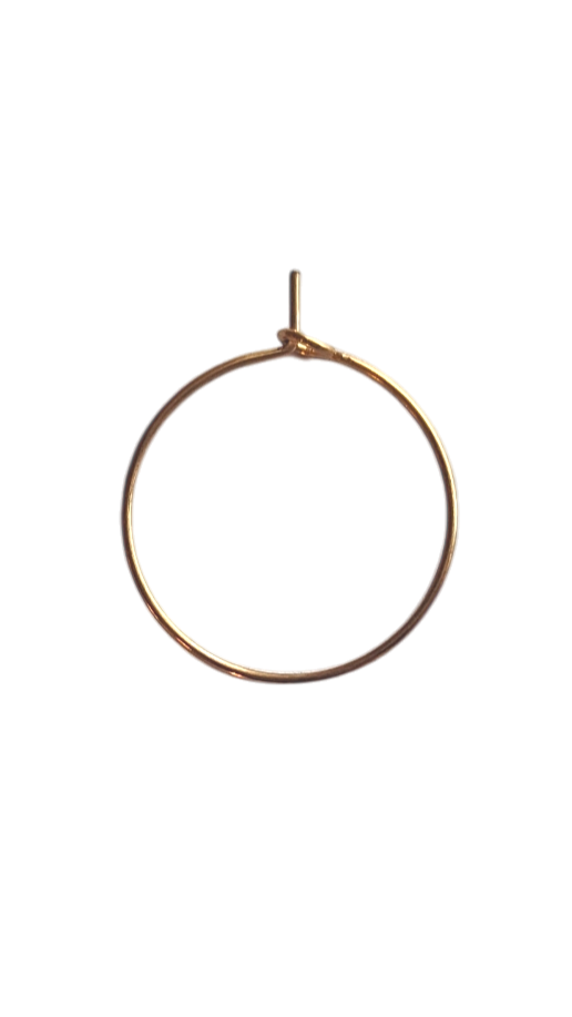 Kultainen korvakorurengas korupajaan KAADOdesign