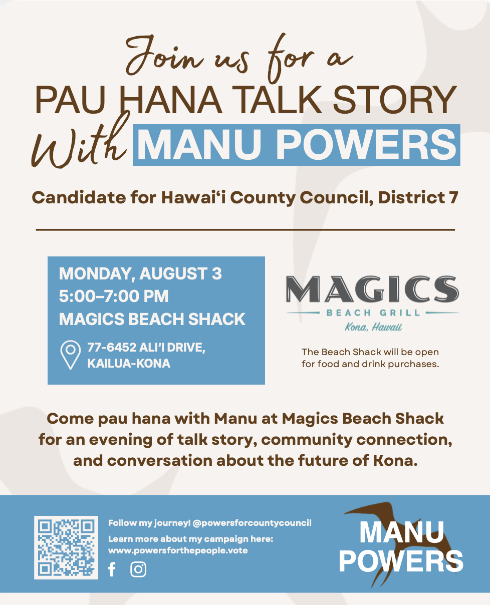 Talk Story at Magic’s Beach Shack