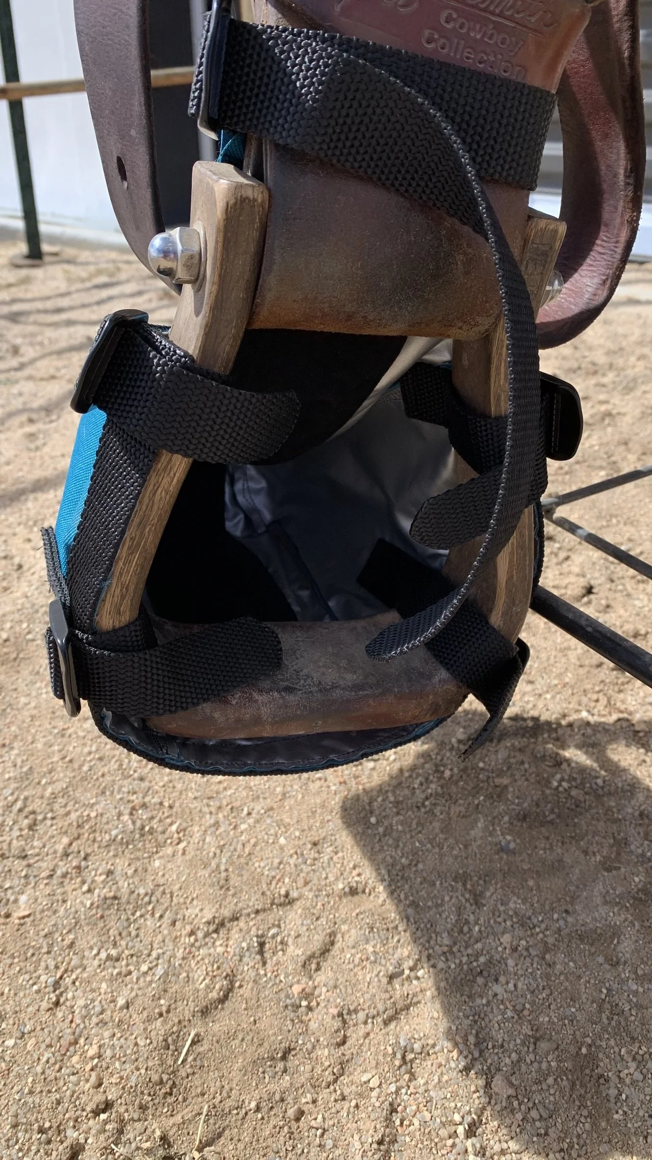 Close-up of the inside of a Saddle Slipper.