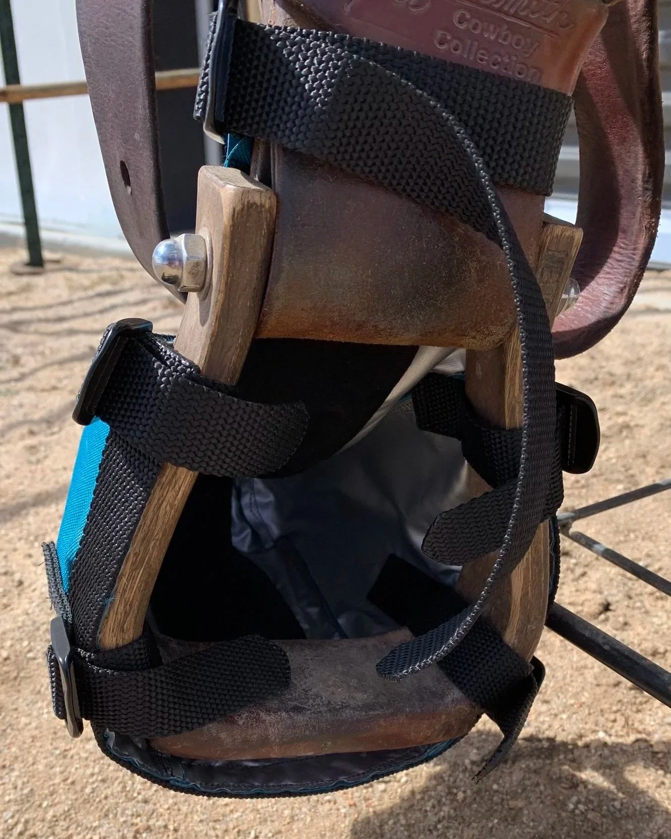 Close-up of the inside of a Saddle Slipper.
