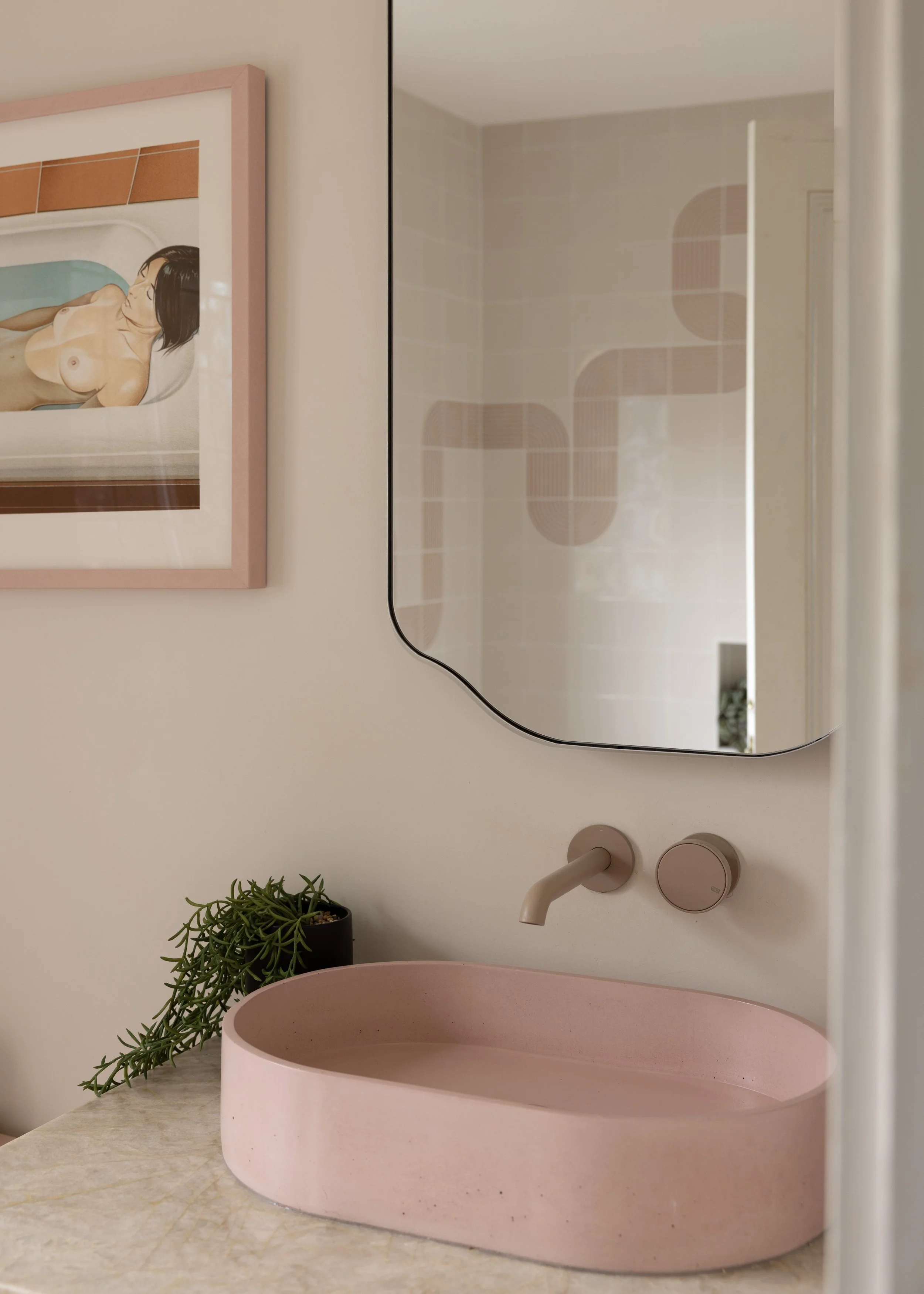 Pink Bathroom Remodel