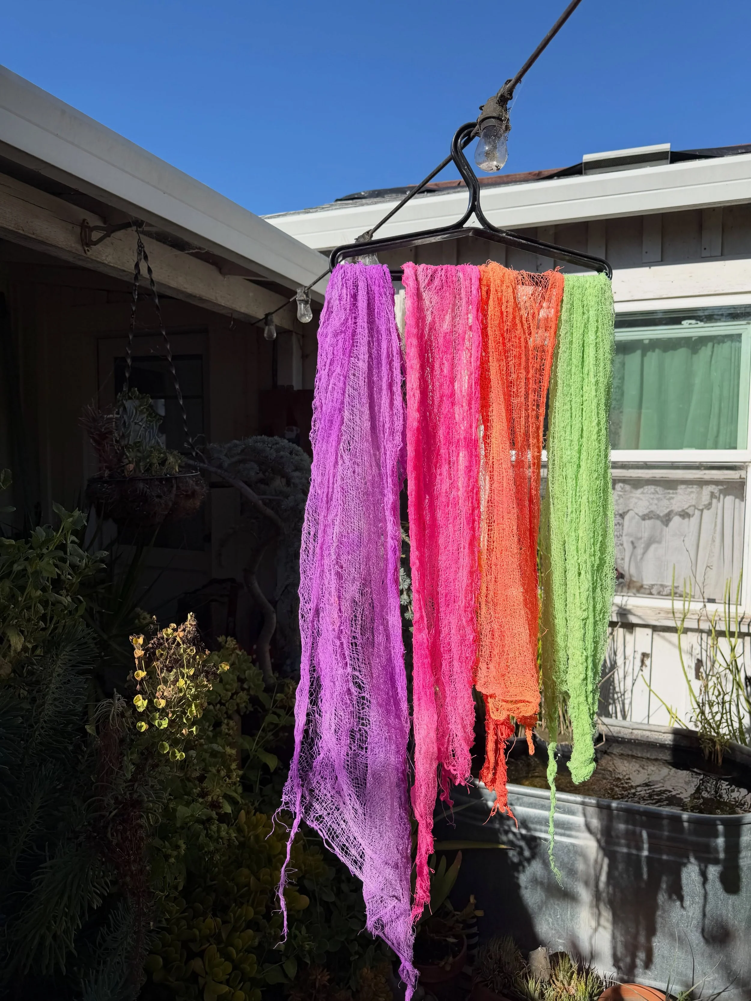 See you @soapcauldron tomorrow!
I&rsquo;m too busy to post product pictures!  I&rsquo;m too busy creating stuff for a display!  Black light/neon cheese cloth dangles for my booth!
I&rsquo;ll be with @salt_witch_apothecary right in front of the retail