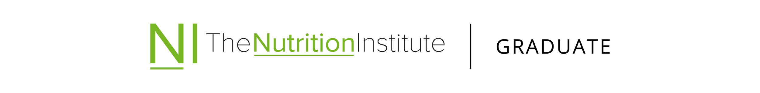 The logo of The Nutrition Institute with the words 'GRADUATE' next to it.
