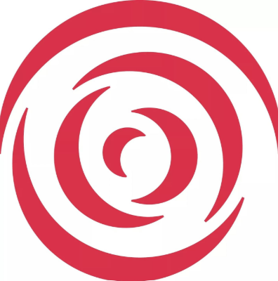 A stylized red spiral against a white background, the logo of the Houston Grand Opera