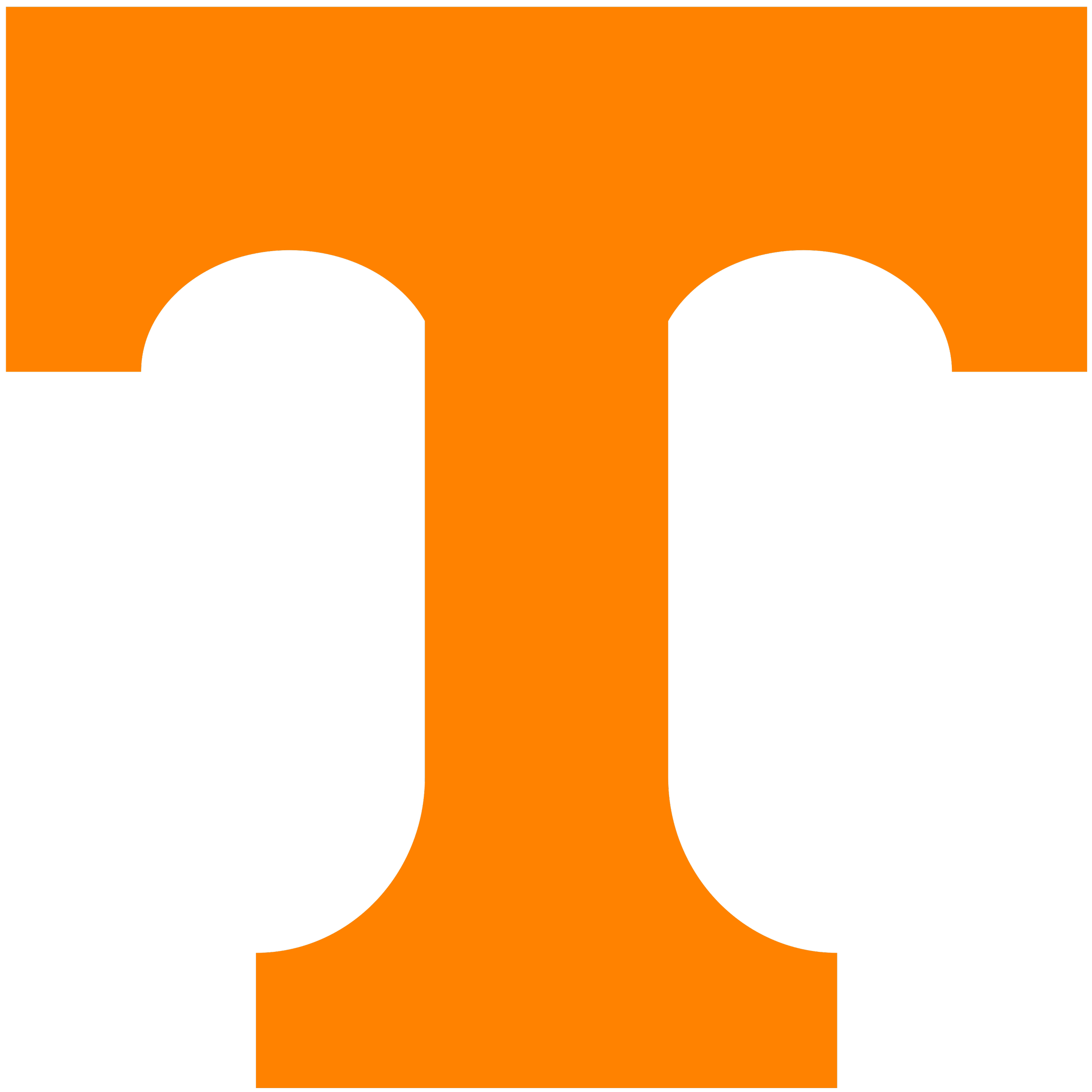 An abstract graphic design featuring black rounded shapes on an orange background with black edges.