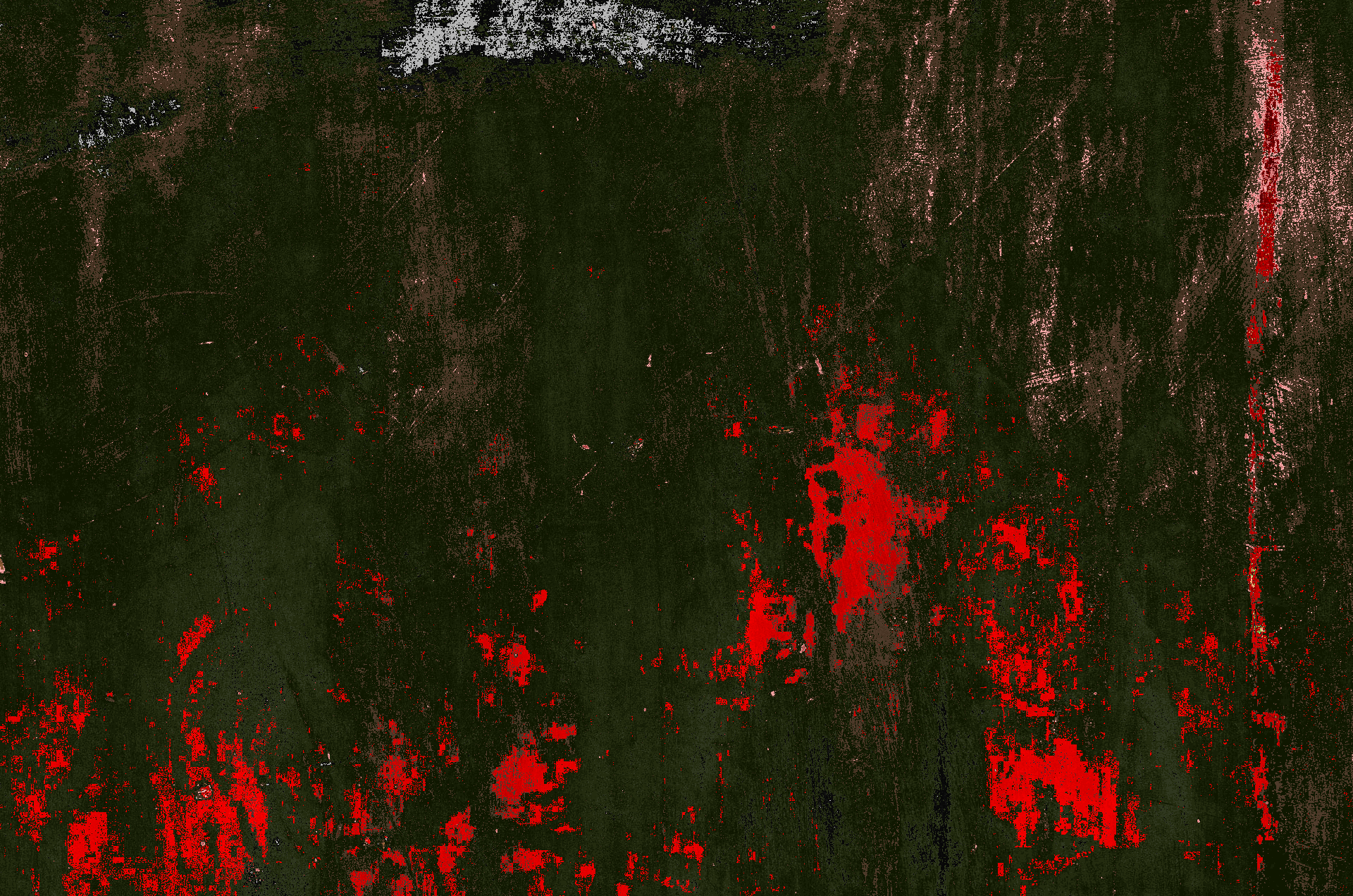 Um fundo industrial verde com manchas vermelhas e detalhes claros gastos que eu nunca usei.