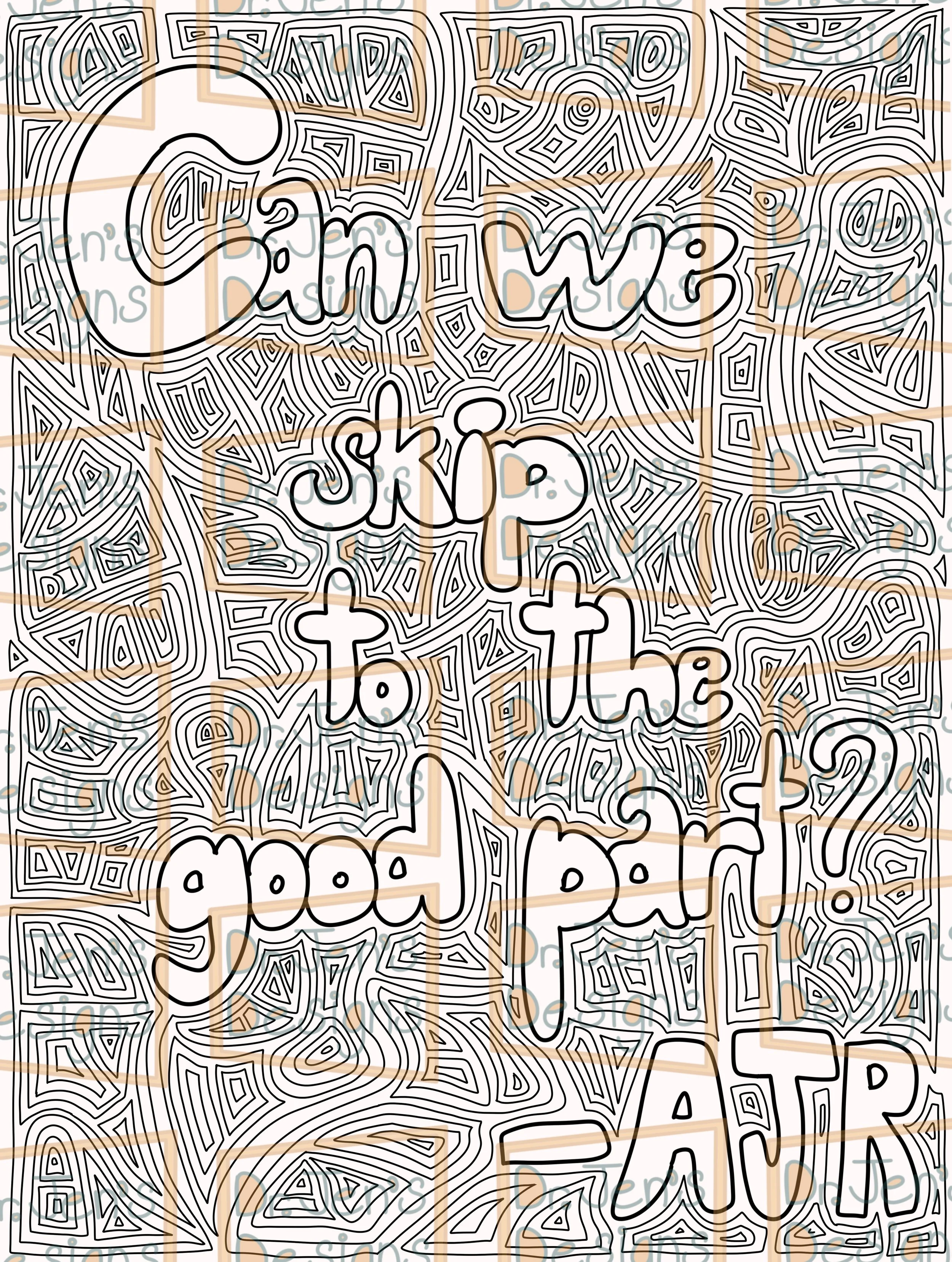 The Good Part coloring page