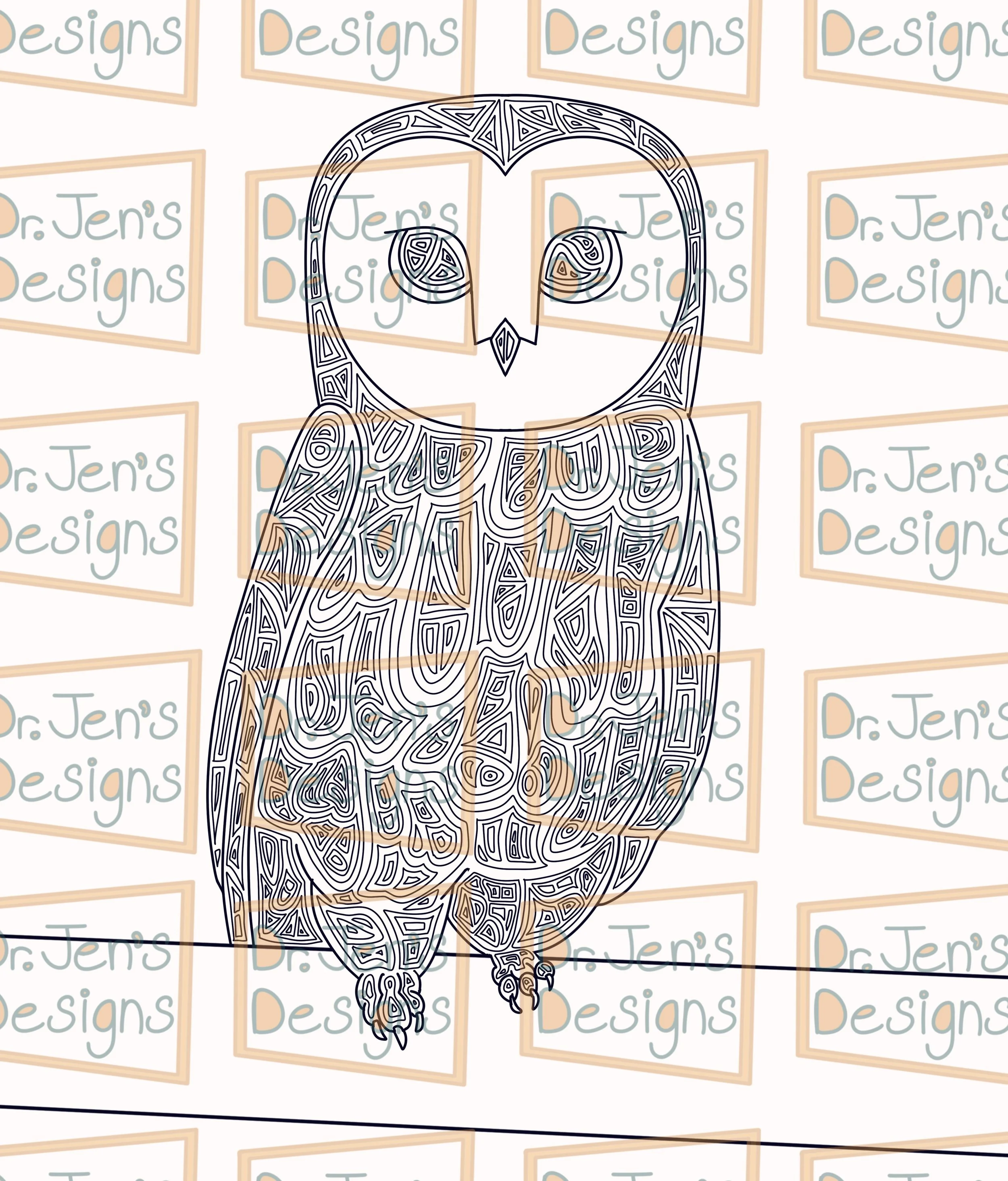 Owl Coloring page