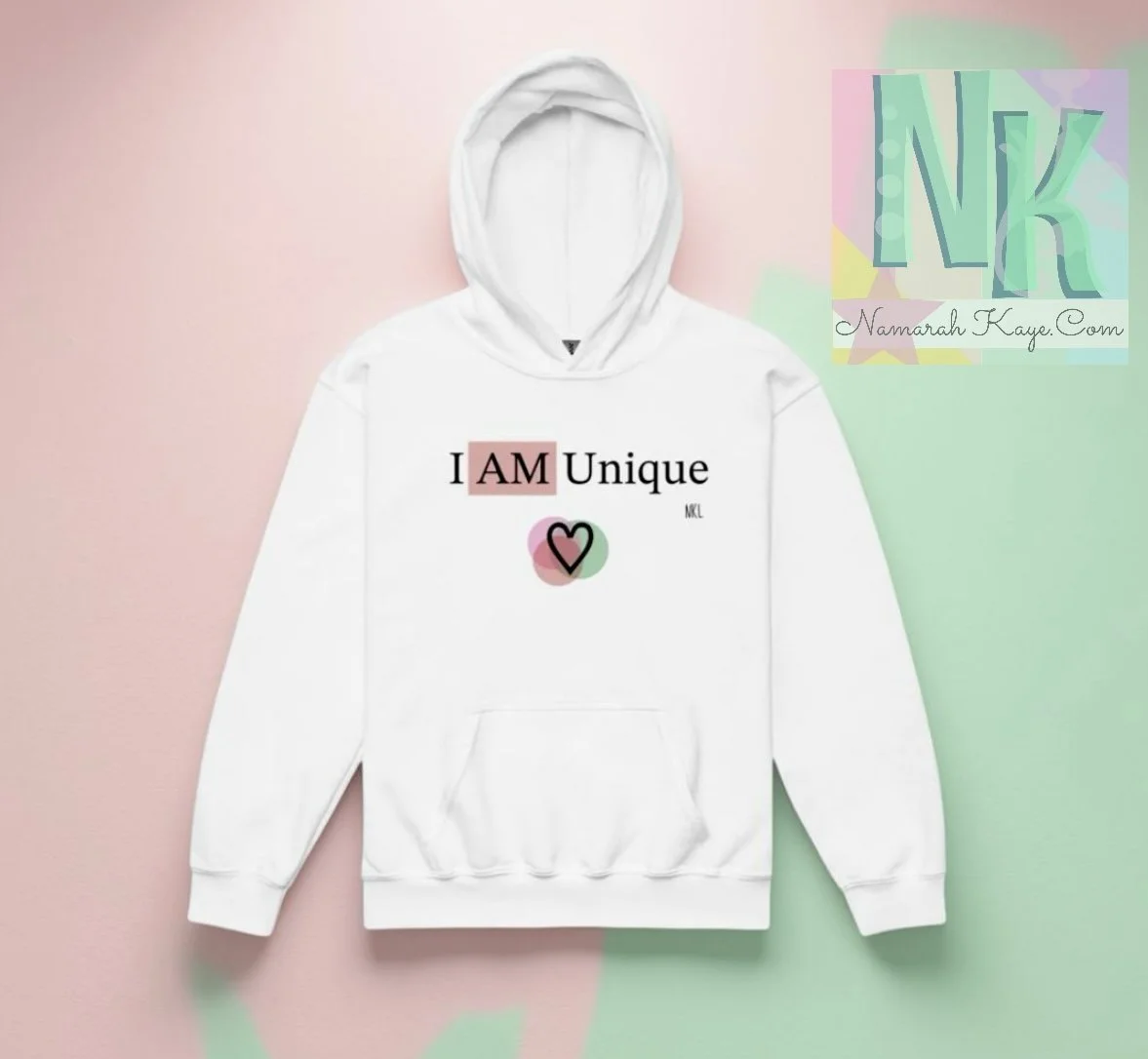 I AM UNIQUE Youth heavy blend hoodie