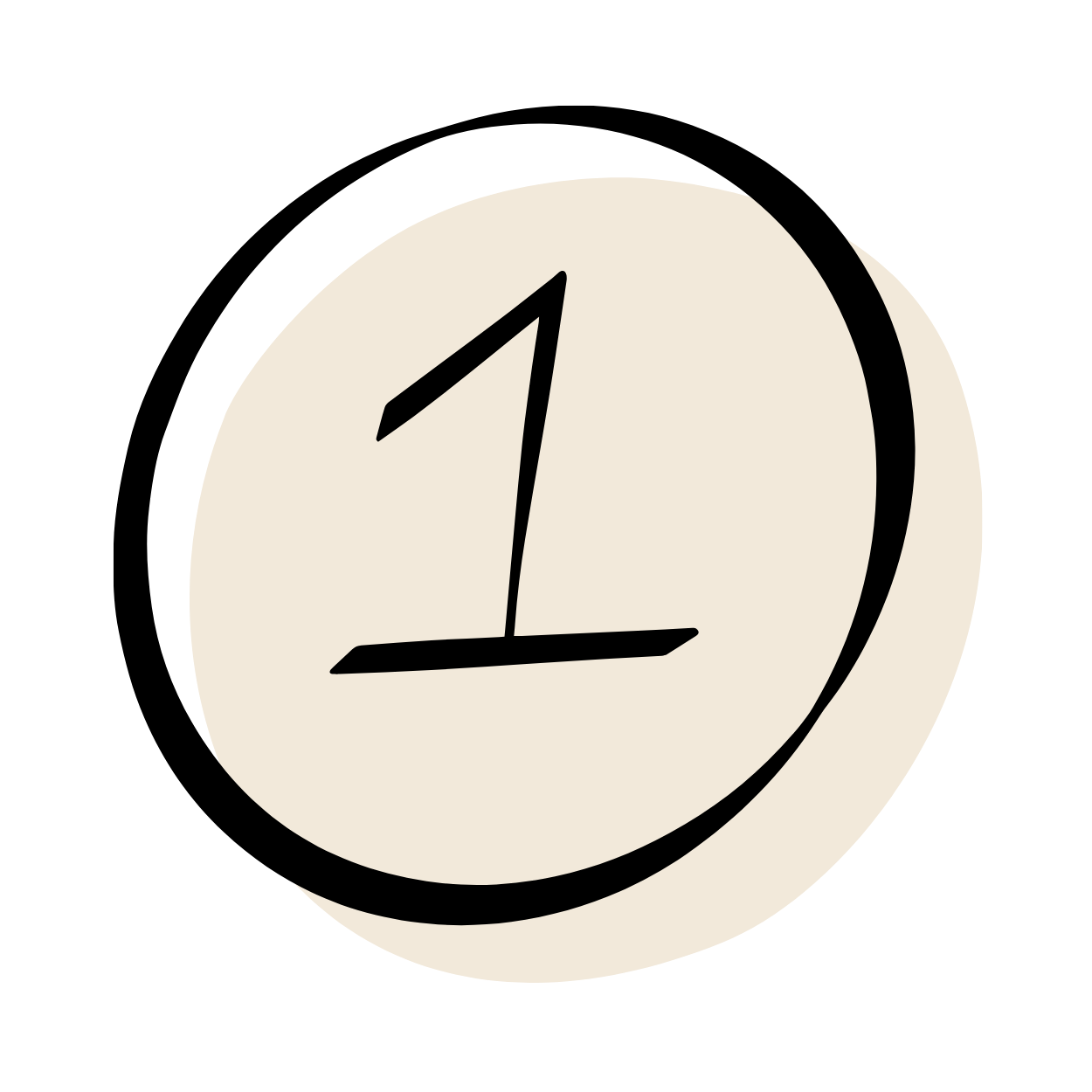 Simplified black and white sketch of a clock showing 12:00.
