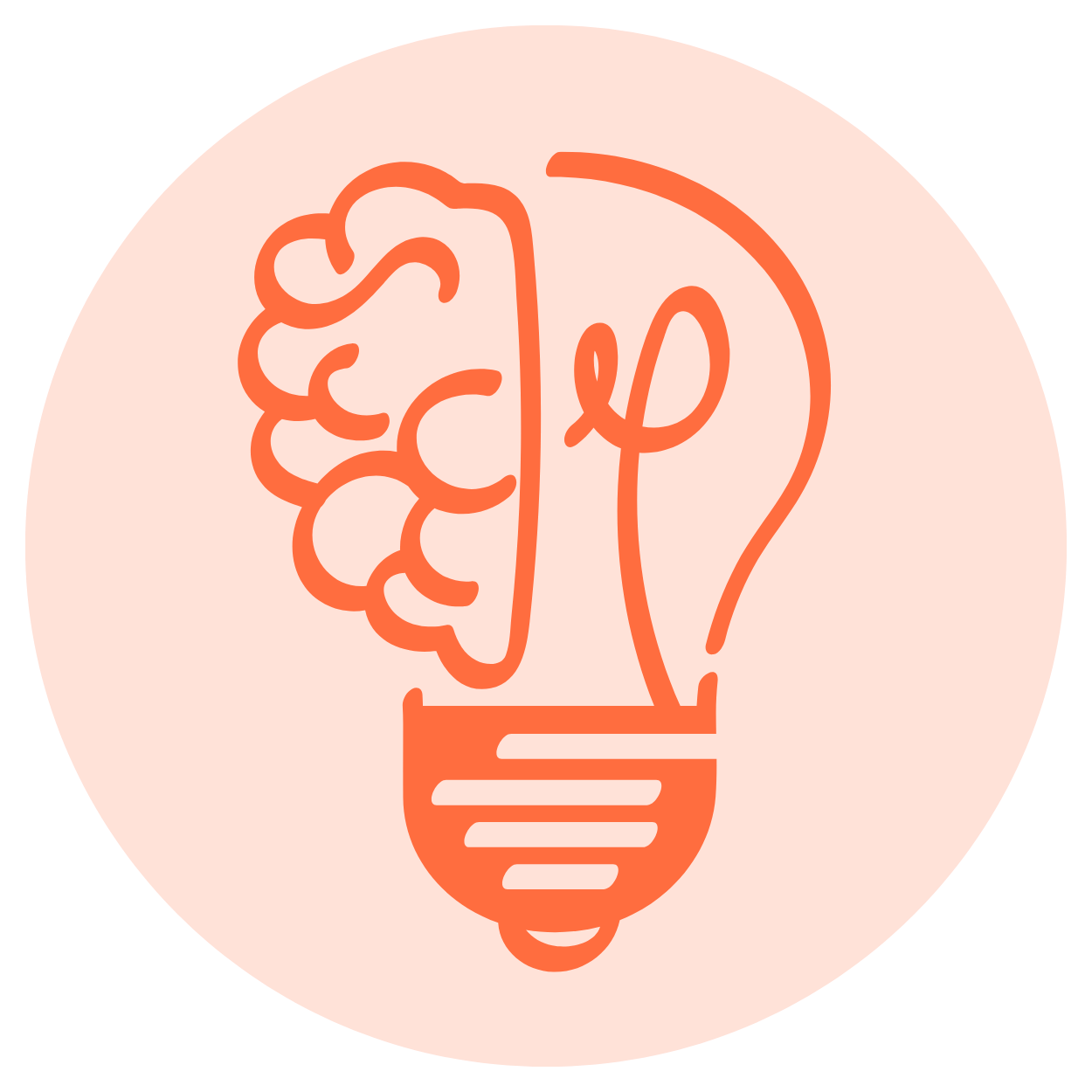 A large, textured, orange circle on a black background.