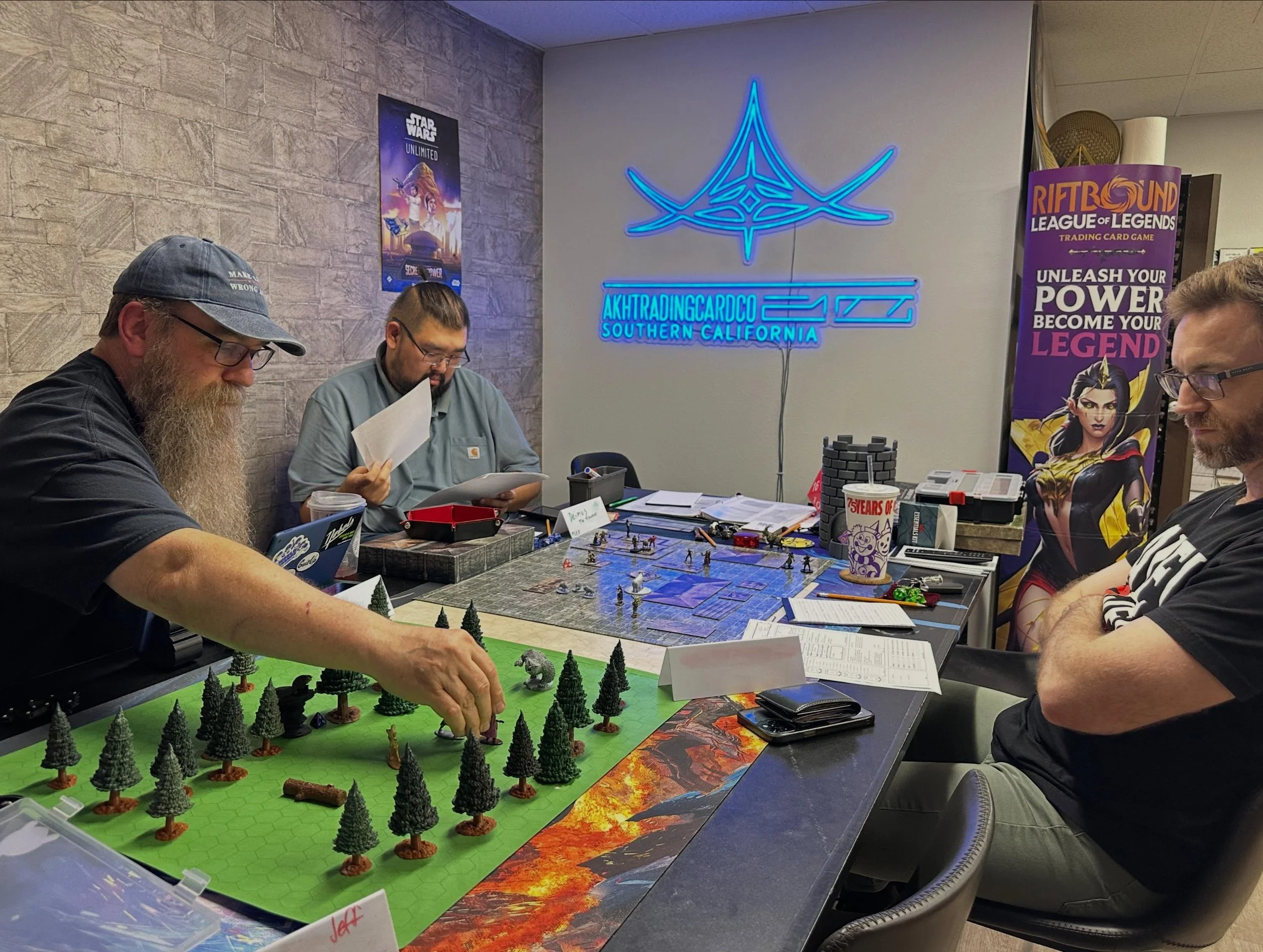 Session Two for our Level Two Dungeons and Dragaons Adventurers at @akhtradingcardco! Looking forward to see how the group resolves the big reveal that happened at the end of this session.  Will be really funny to see how new and return players next 