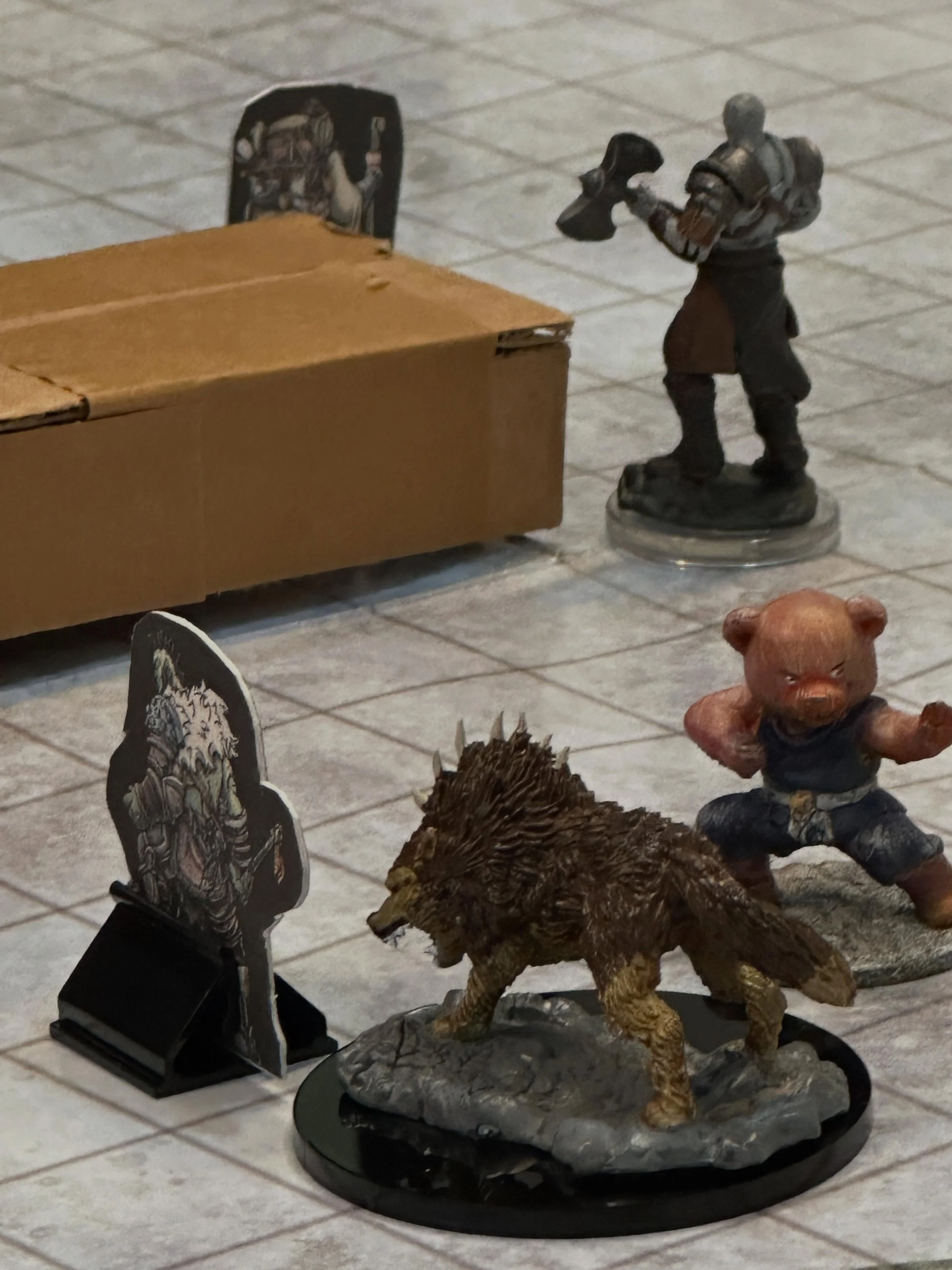 A photo from today&rsquo;s Icewindale game as a player. 

I&rsquo;m Kieph the Goliath Figther with my friend Buttons the Teddy Bear bard.