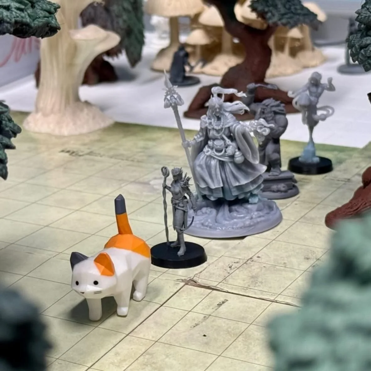 Such amazing photos from @brandana with the players POV of our @obojima D&amp;D game at @fishbowl_studio_prints . The group didn&rsquo;t win the Truffle hunt, but did put a stop to Ebrus&rsquo; shenanigans and saved Cory their truffle hunting pig fro