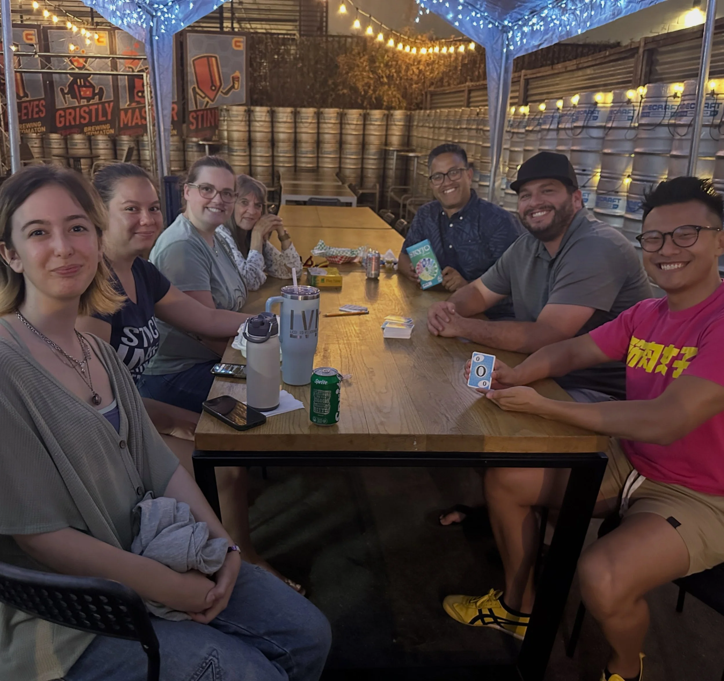 Photos of 7/27 - Monday Game Night
Learn to play SKYJO!
At @gamecraftbrewing 
@gamecraftbrewinganaheim 

Did I win? Not even close. 
Did I have fun? 100%

It was also the 1st Official HaveAGameNight MeetUp event. 
3 new players welcomed. 

Save the D