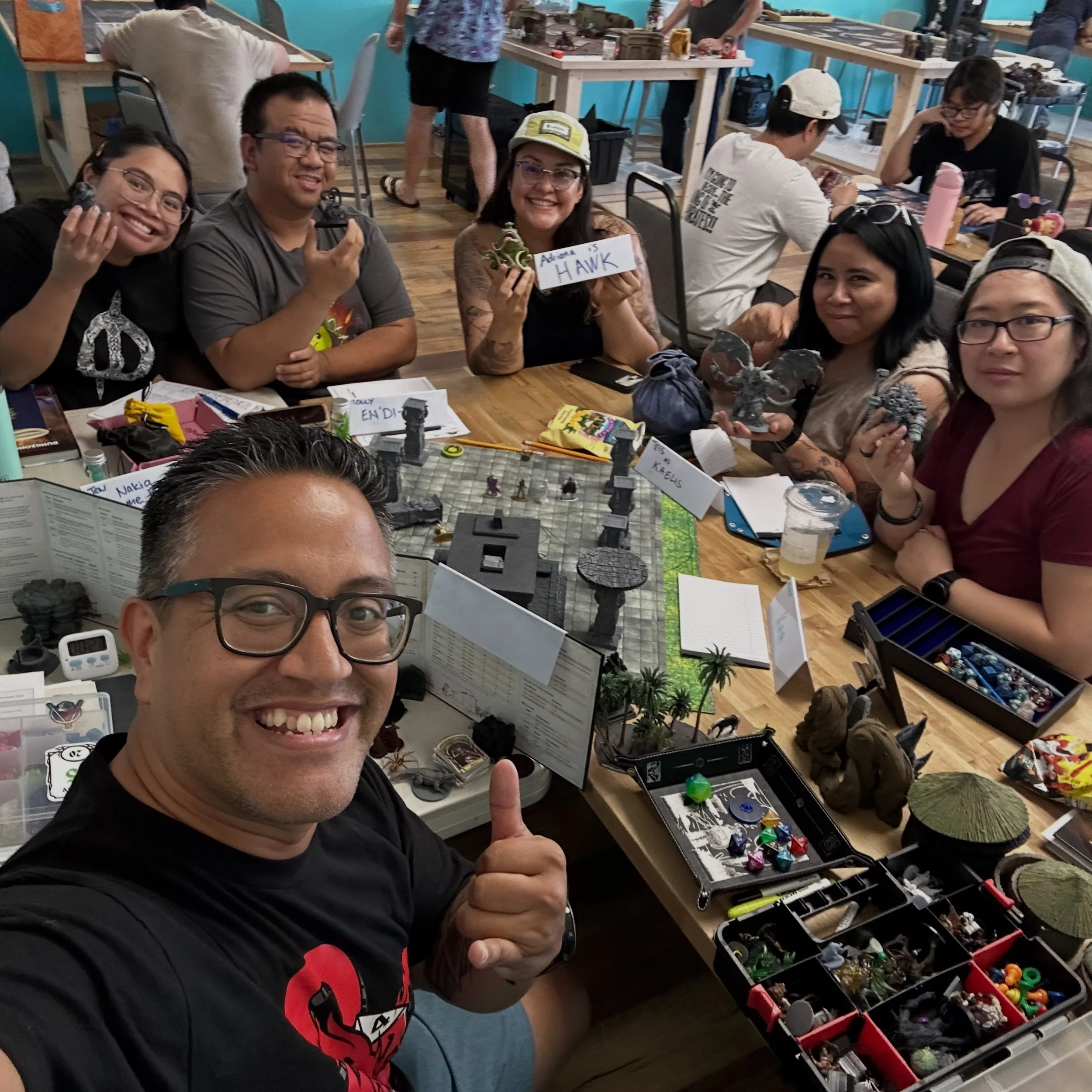Saturday mid day one shot with friends!

Took the group through &ldquo;The Prison of the Forgotten Gods&rdquo; a jungle adventure through the Kalhara jungle to find a hidden temple. The group was paid to help the village &ldquo;seer&rdquo; Kashir to 