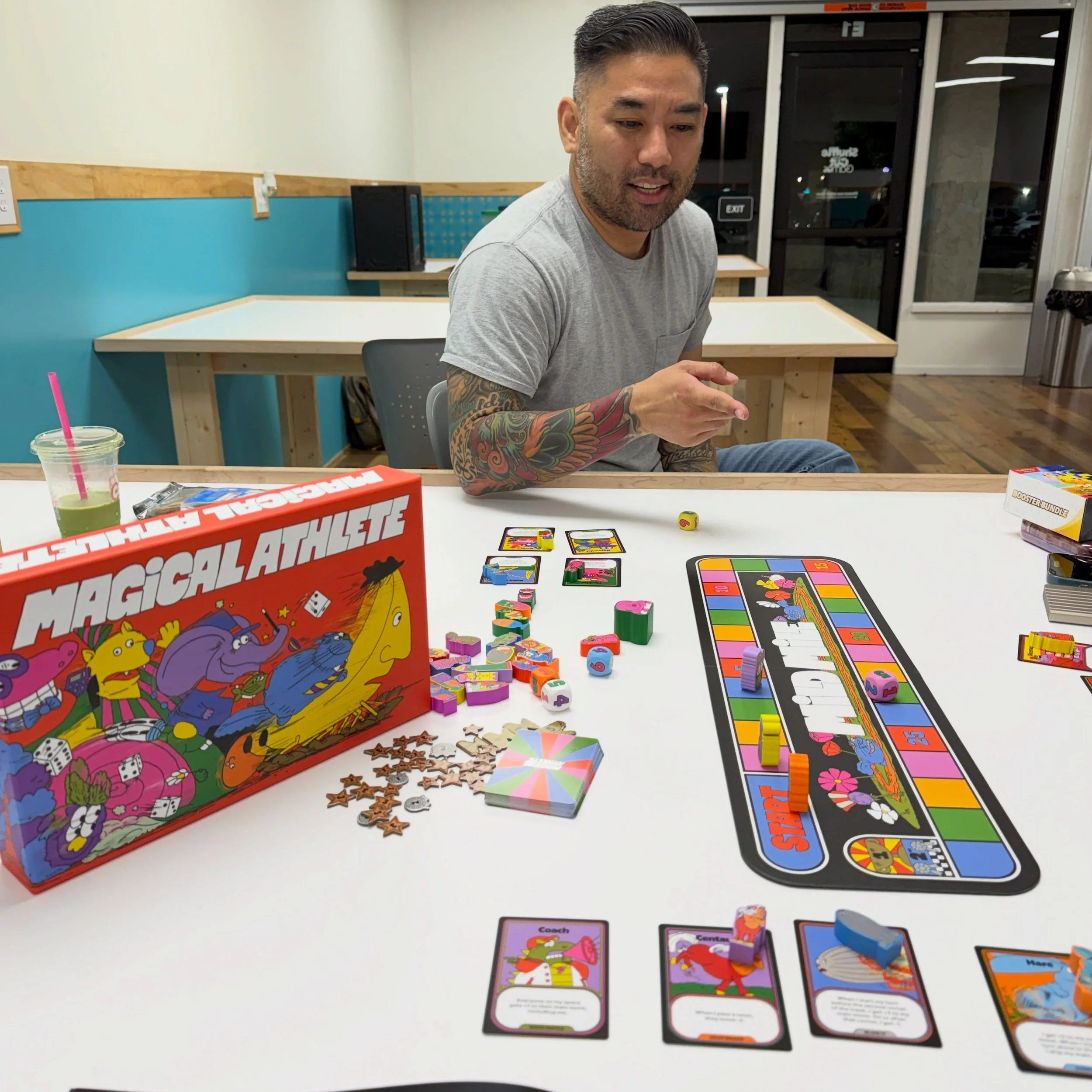Impromptu game night with Chris @shuffleandcutgames