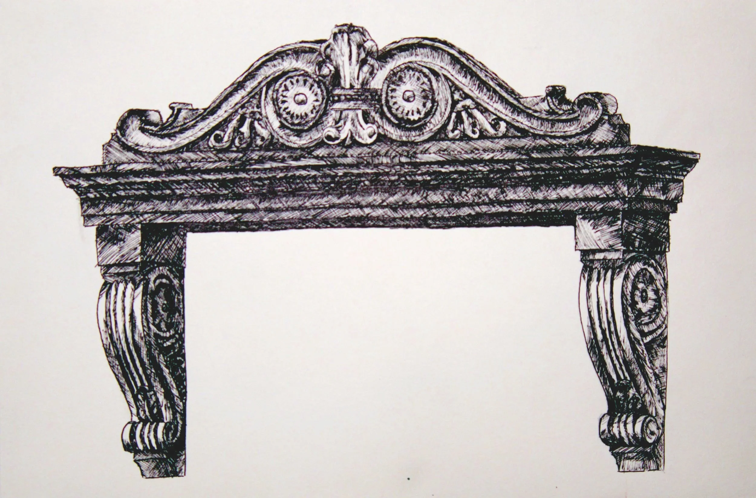 Overdoor
8" x 12" Pen and Ink