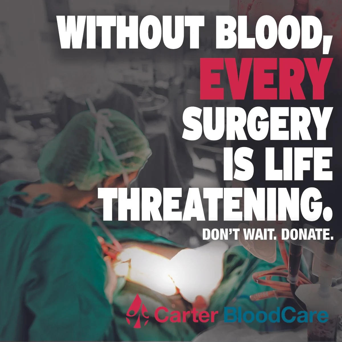 Don't Wait. Donate.