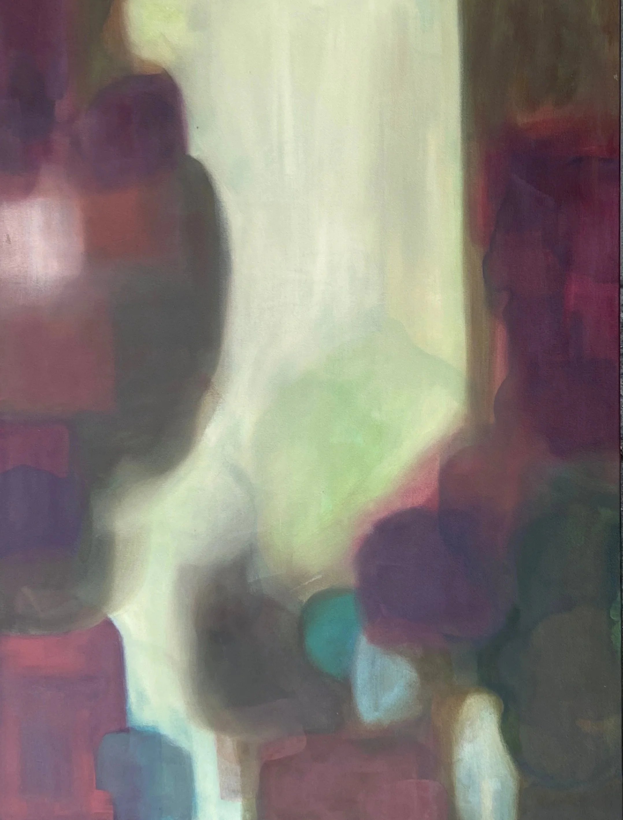 Early morning through the ponderosas | oil on canvas, 40"x30"