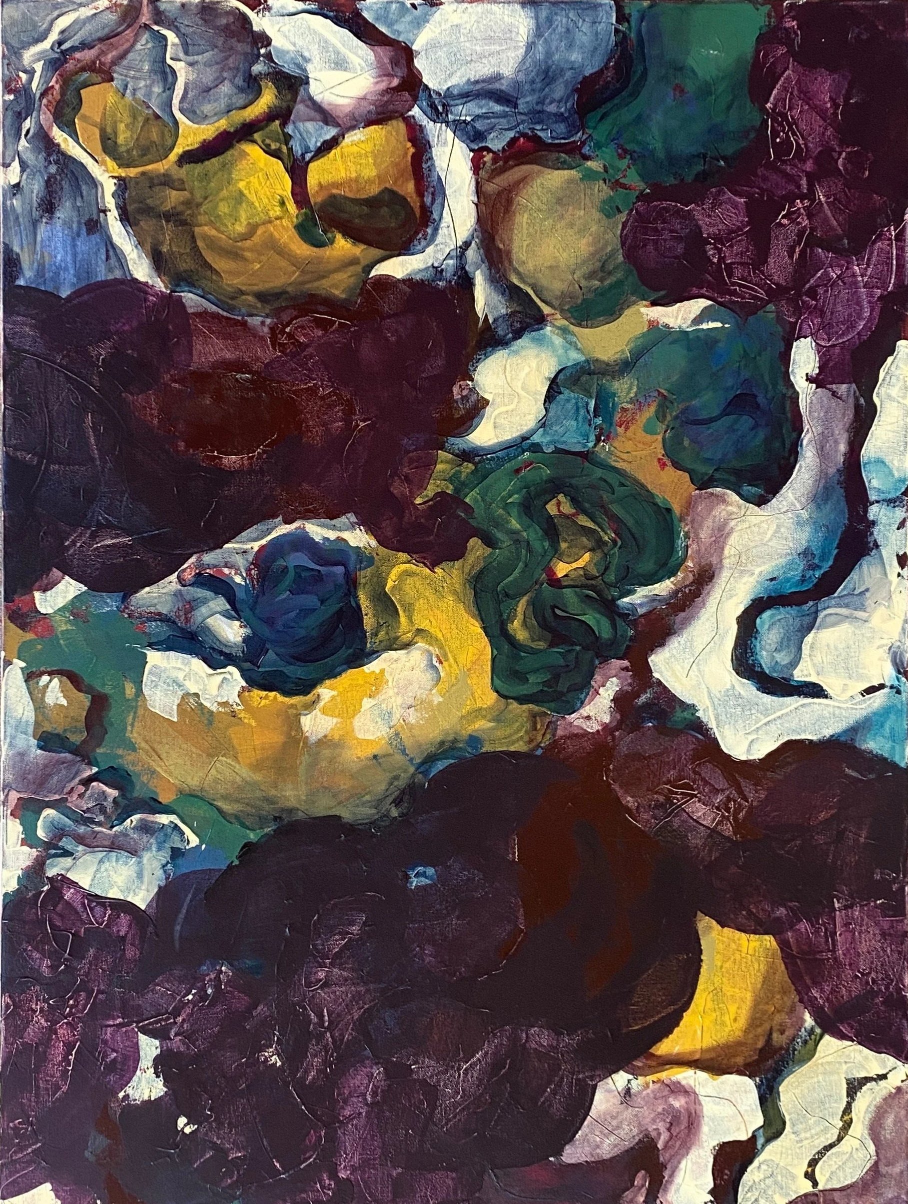 Braided river | acrylic on canvas, 40"x30"