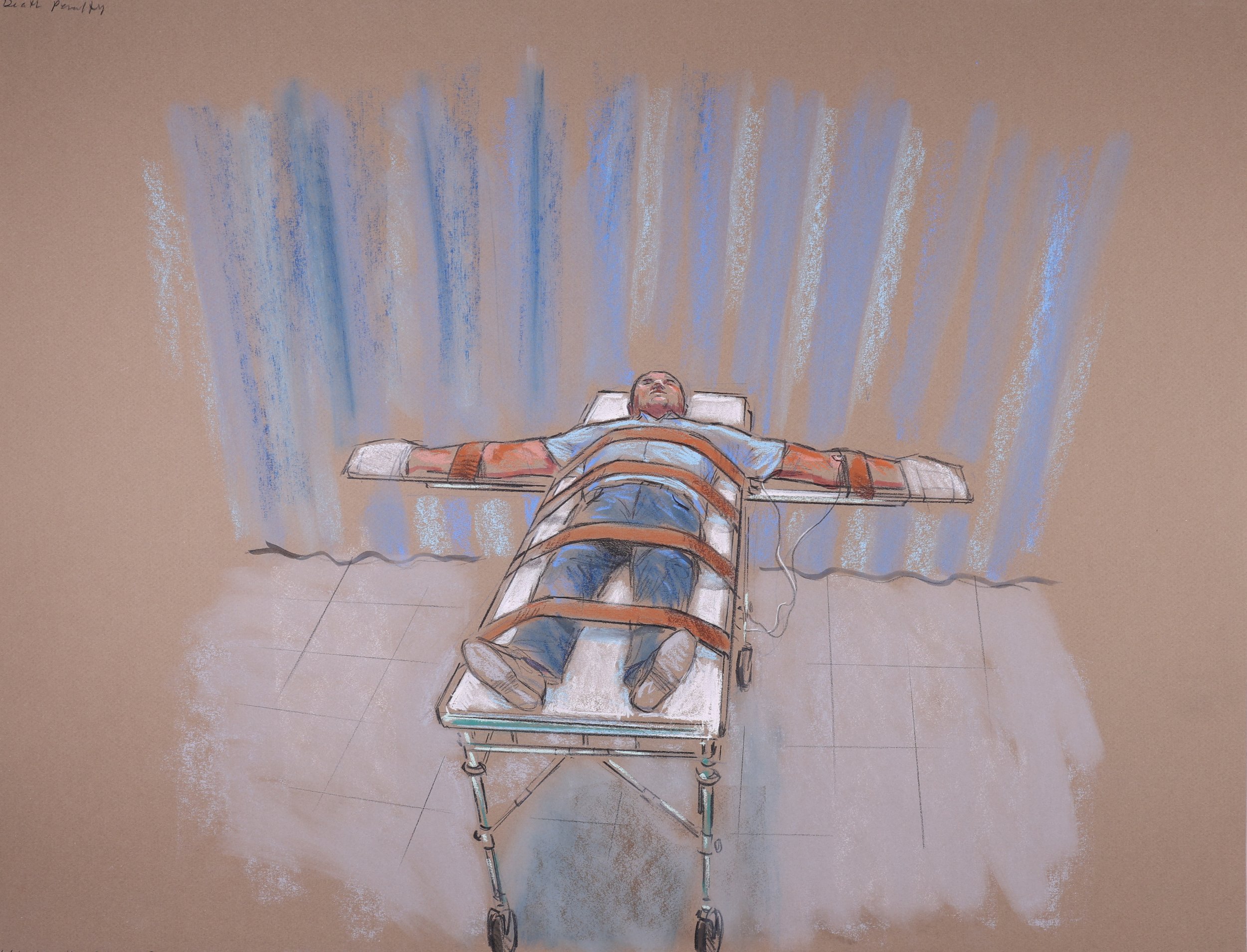 Death Penalty Series (2000). Pastel on paper, 20x26. 