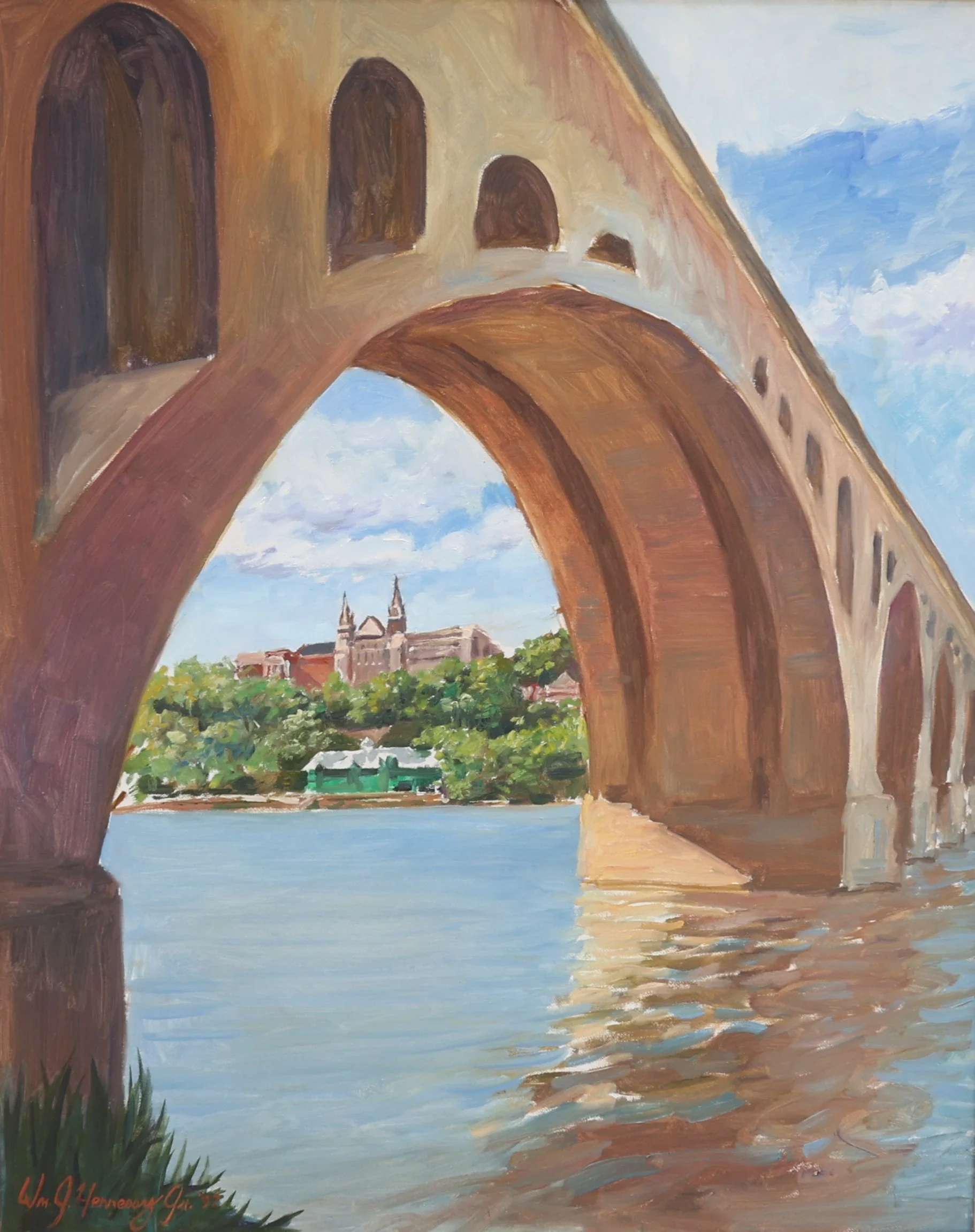 Key Bridge (1992). Oil on canvas, 30x24.