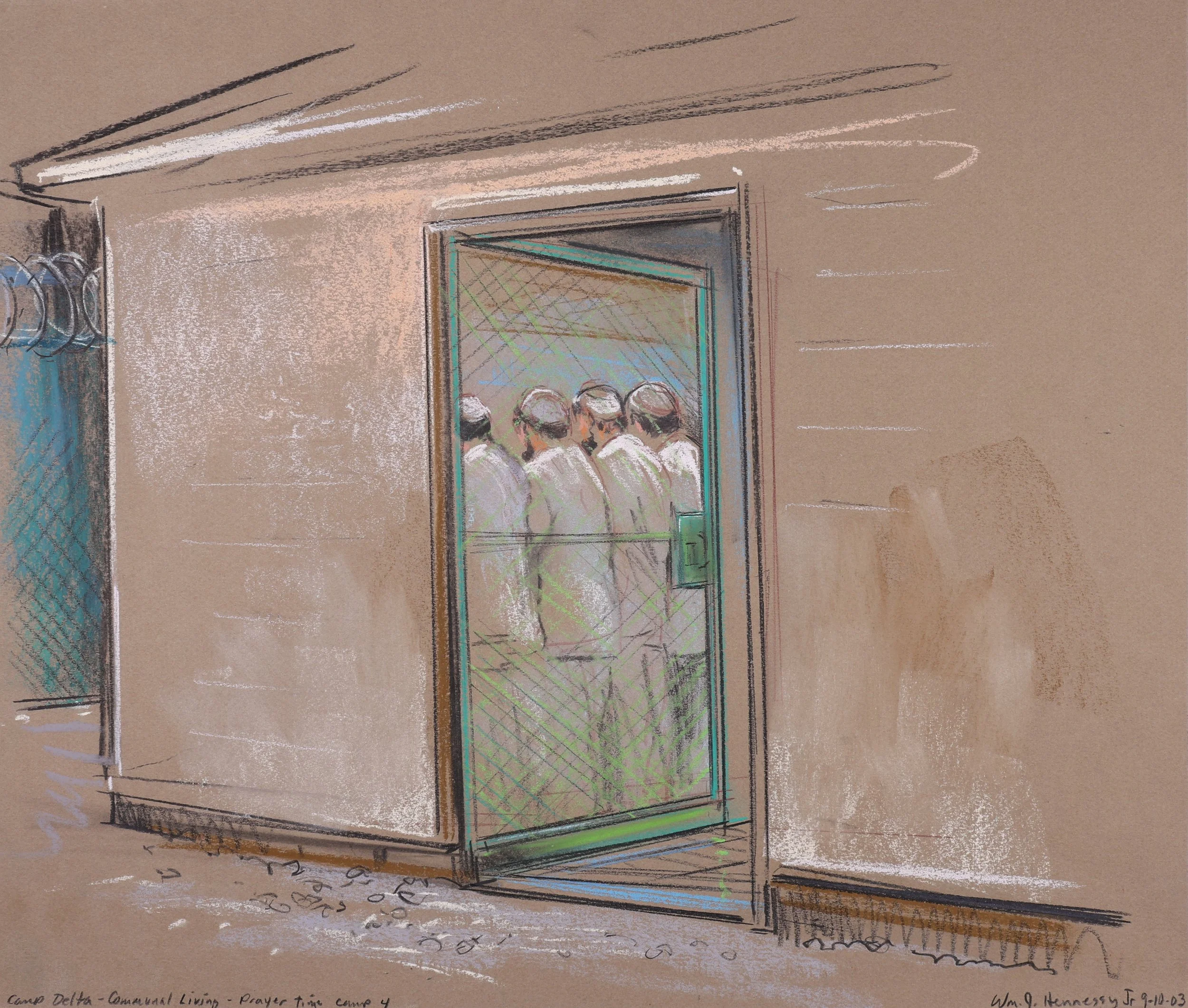 Guantánamo Bay Series (2003). Guantánamo Bay, Cuba. Pastel on paper, 20x26. 