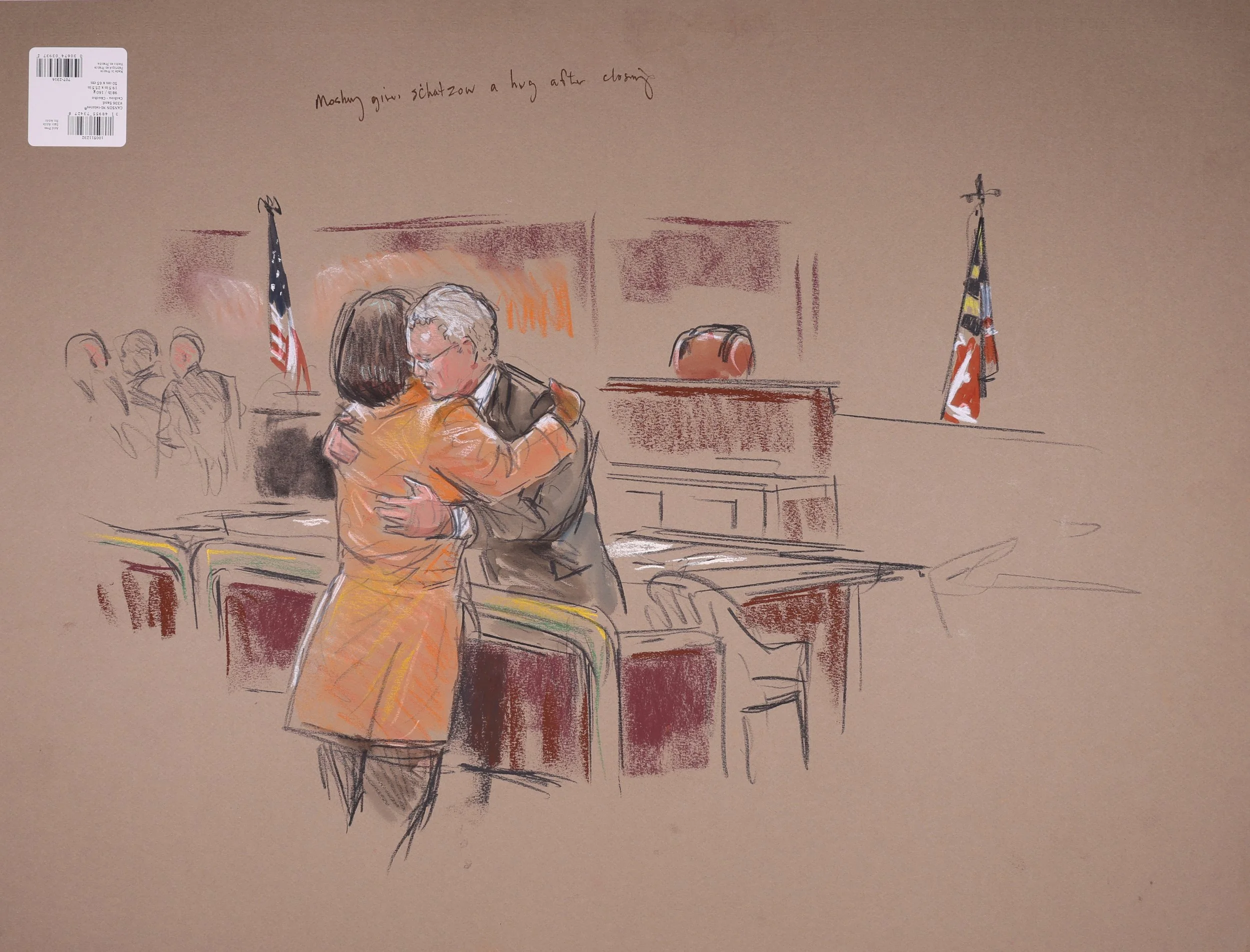 State of Maryland v. Rice, Nero, Miller; White & Goodson (2006). Circuit Court for Baltimore City, Maryland. Pastel on paper, 20x26. 