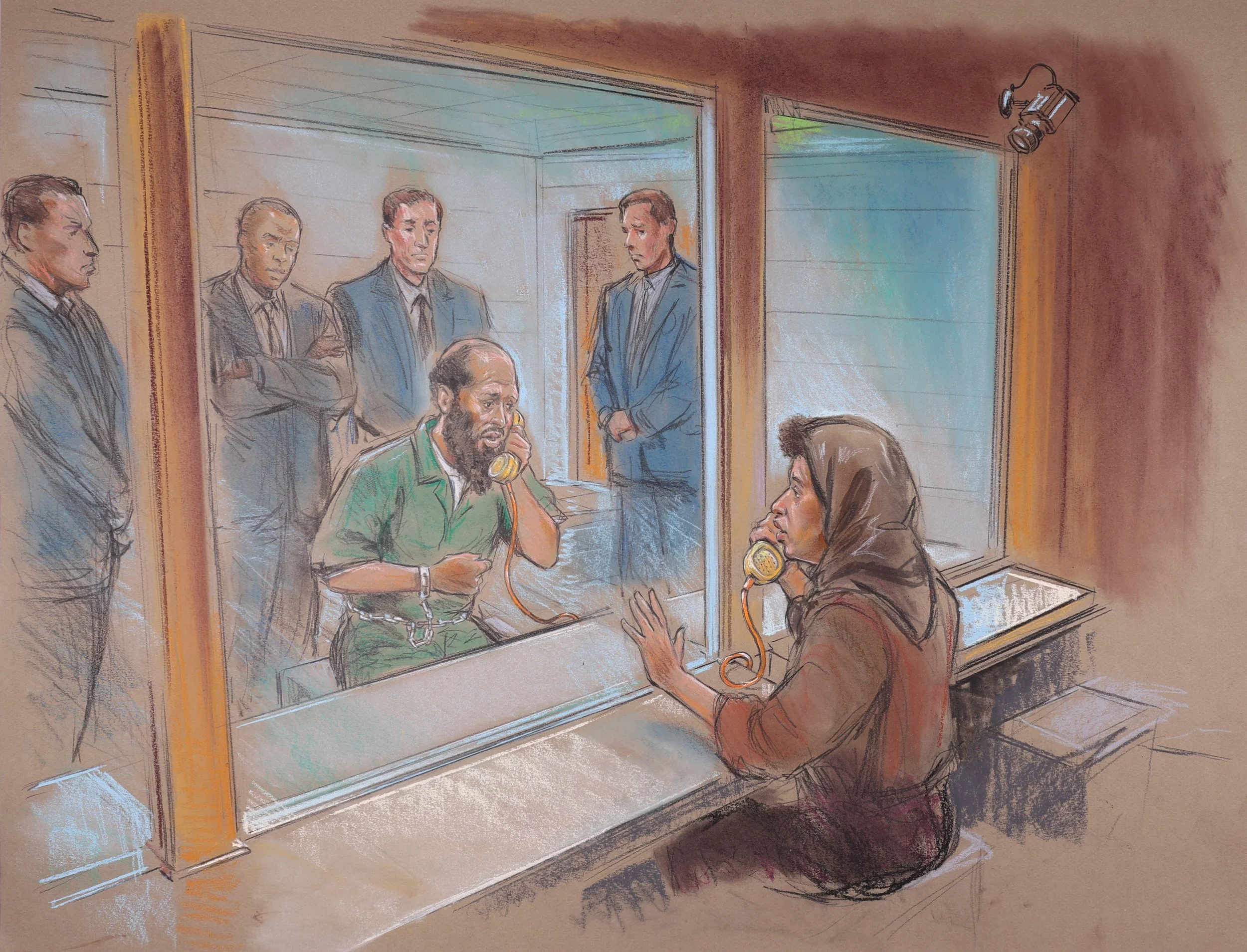 United States v. Zacarius Moussaoui (2006). United States District Court for the Eastern District of Virginia. Pastel on paper, 20x26. 