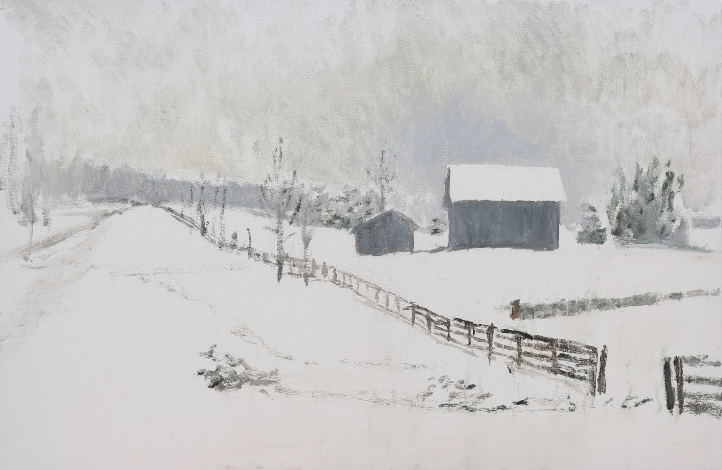 Ferguson's Land (2017). Oil on canvas, 24x36.