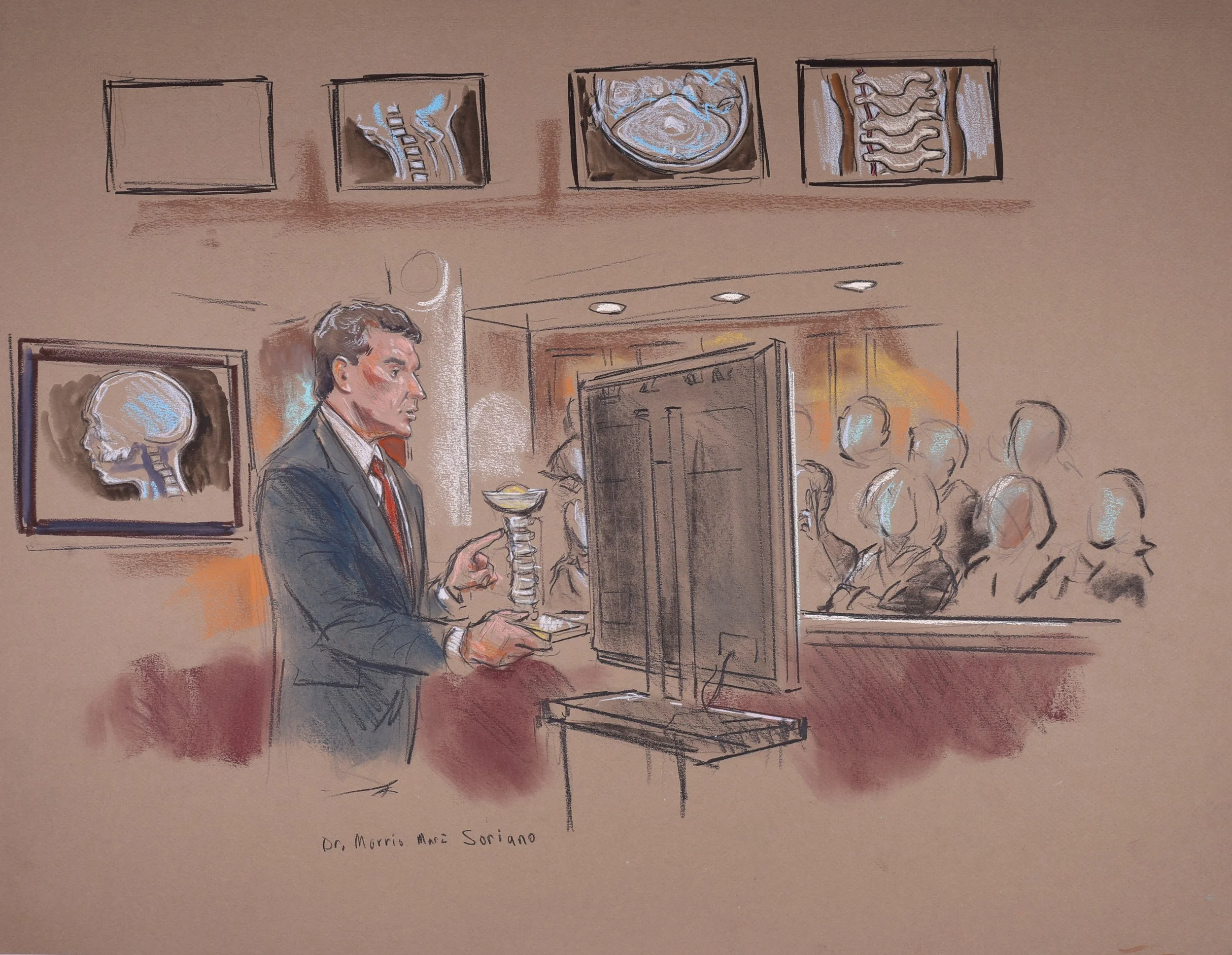 State of Maryland v. Rice, Nero, Miller; White & Goodson (2006). Circuit Court for Baltimore City, Maryland. Pastel on paper, 20x26. 