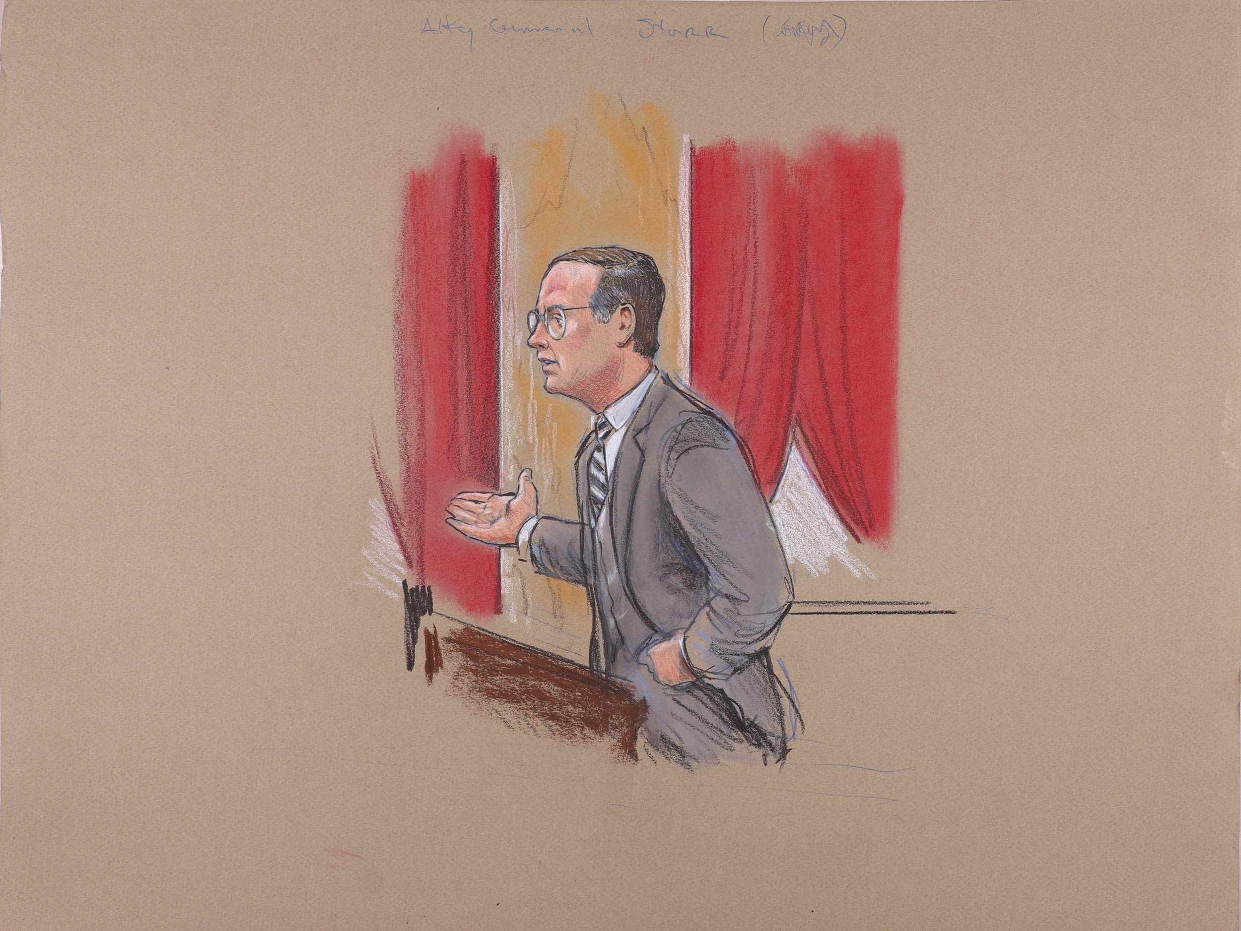 Planned Parenthood of Southeastern Pennsylvania v. Casey (1992). Supreme Court of the United States. Pastel on paper, 20x26. 