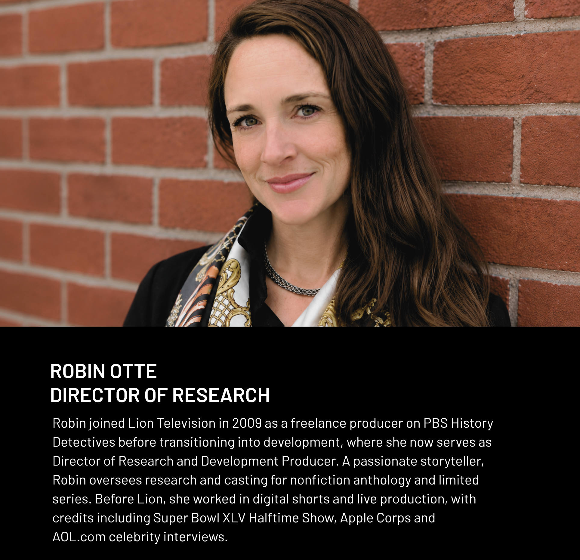 Robin Otte - Director of Research