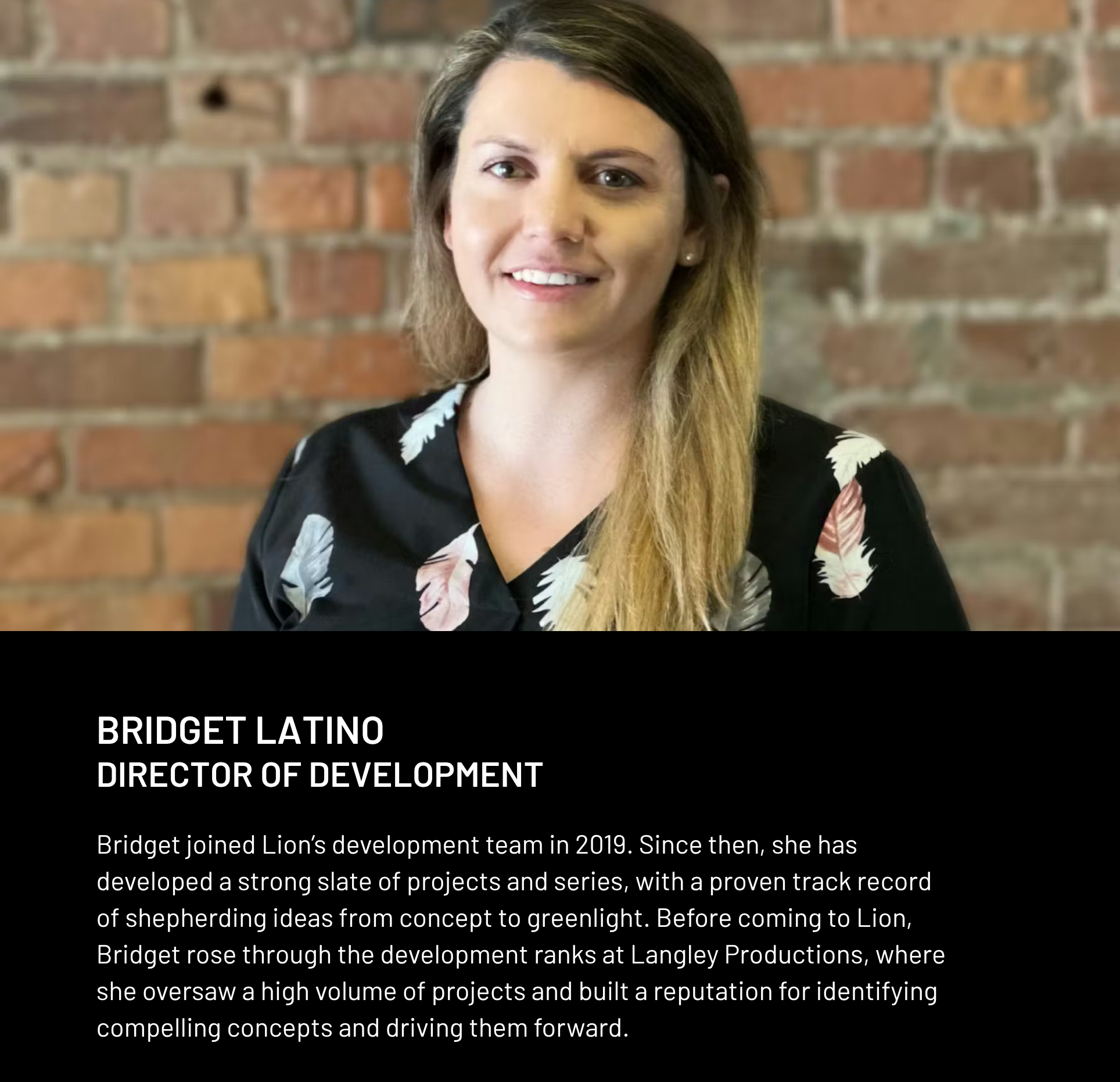 Bridget Latino - Director of Development