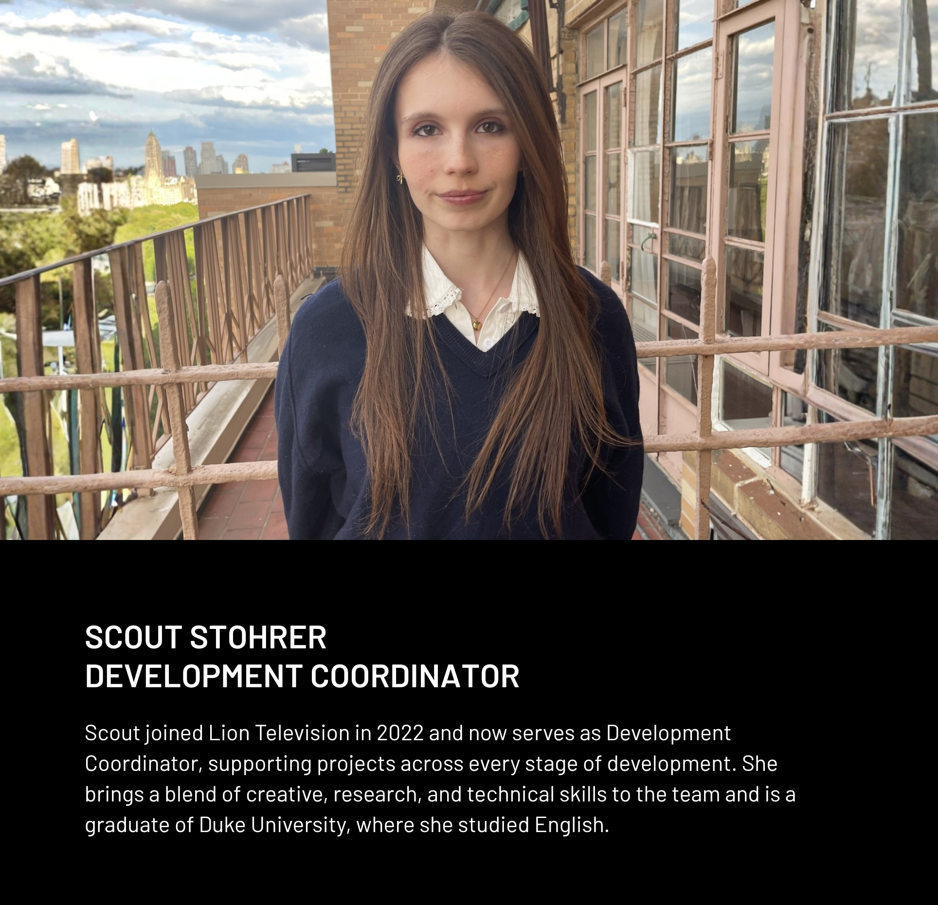 Scout Stohrer - Development Coordinator