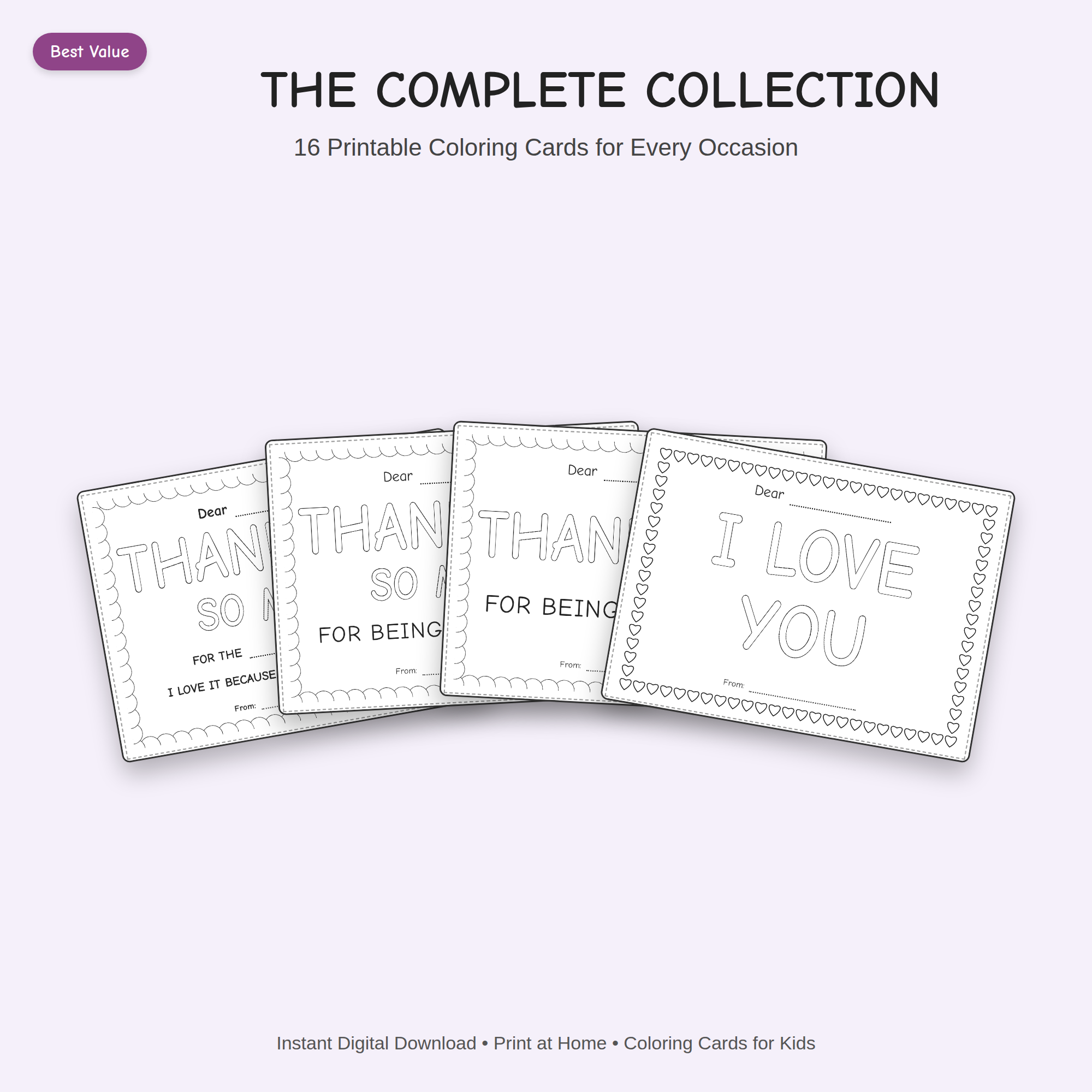Kids Complete Thank You Card Bundle