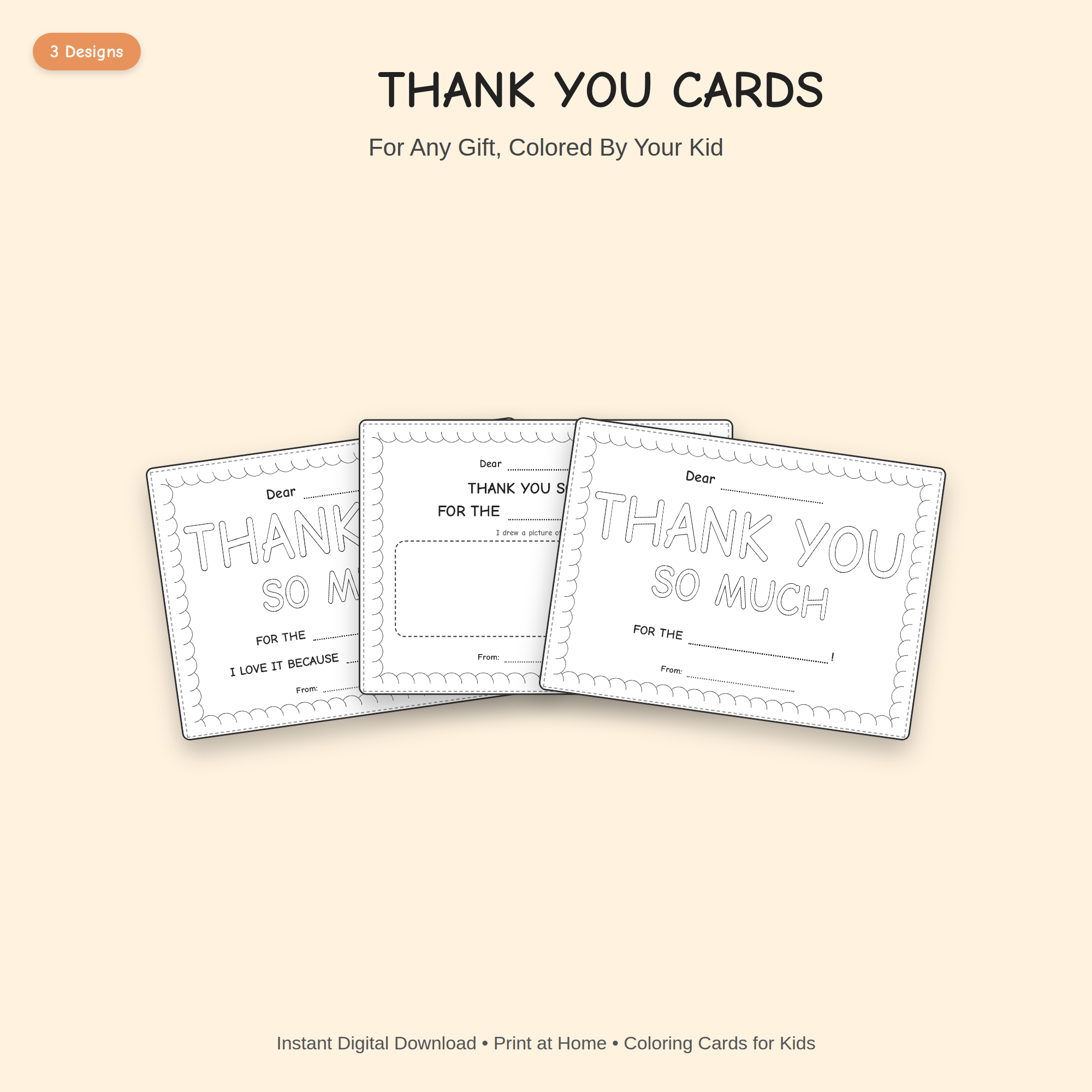 Gift Thank You Card Bundle