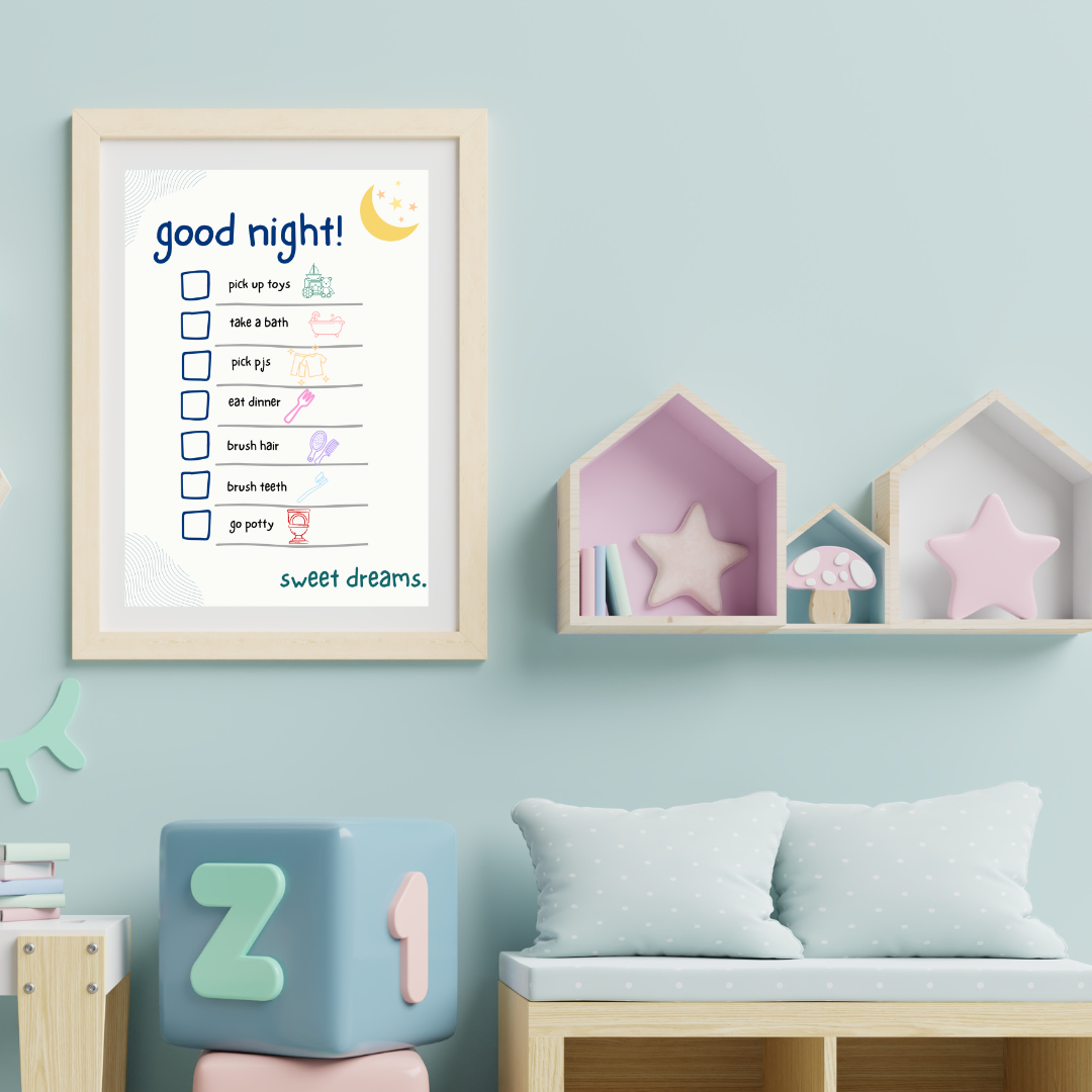 Kids' Nighttime Checklist: Simple Evening Routine