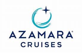 Azamara Cruises logo with a blue crescent, a star, and the company name