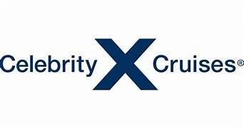 Logo for Celebrity Cruises featuring the company name with a large 'X' in the center.