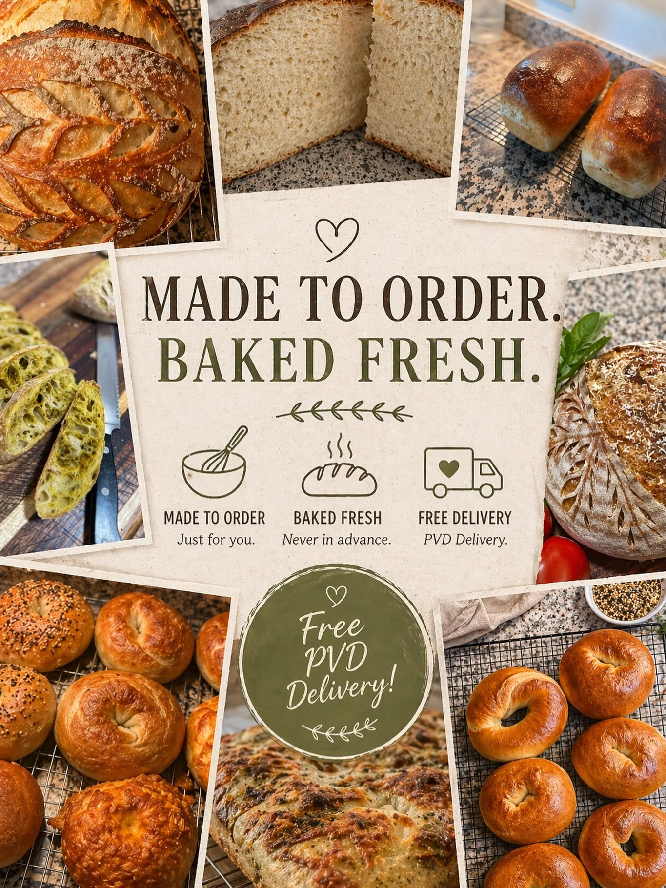 PVD, this one is for you ✨

Flourstorm now offers FREE delivery for Providence customers. 🚗🍞 Fresh, made-to-order sourdough delivered right to your door. 

From crusty artisan loaves to weekly sandwich bread, your new favorite bread is closer than 