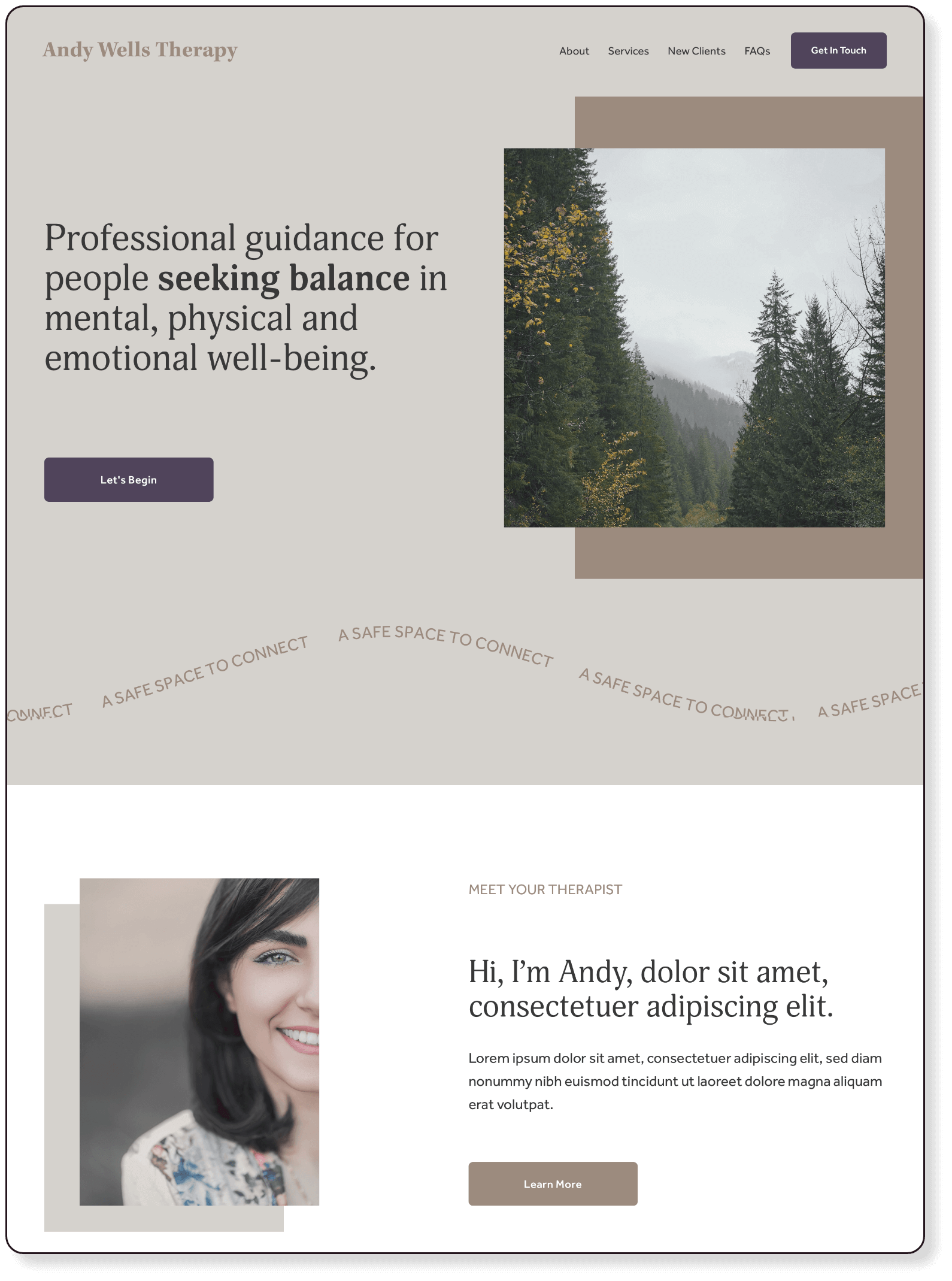 neutral colors with nature images