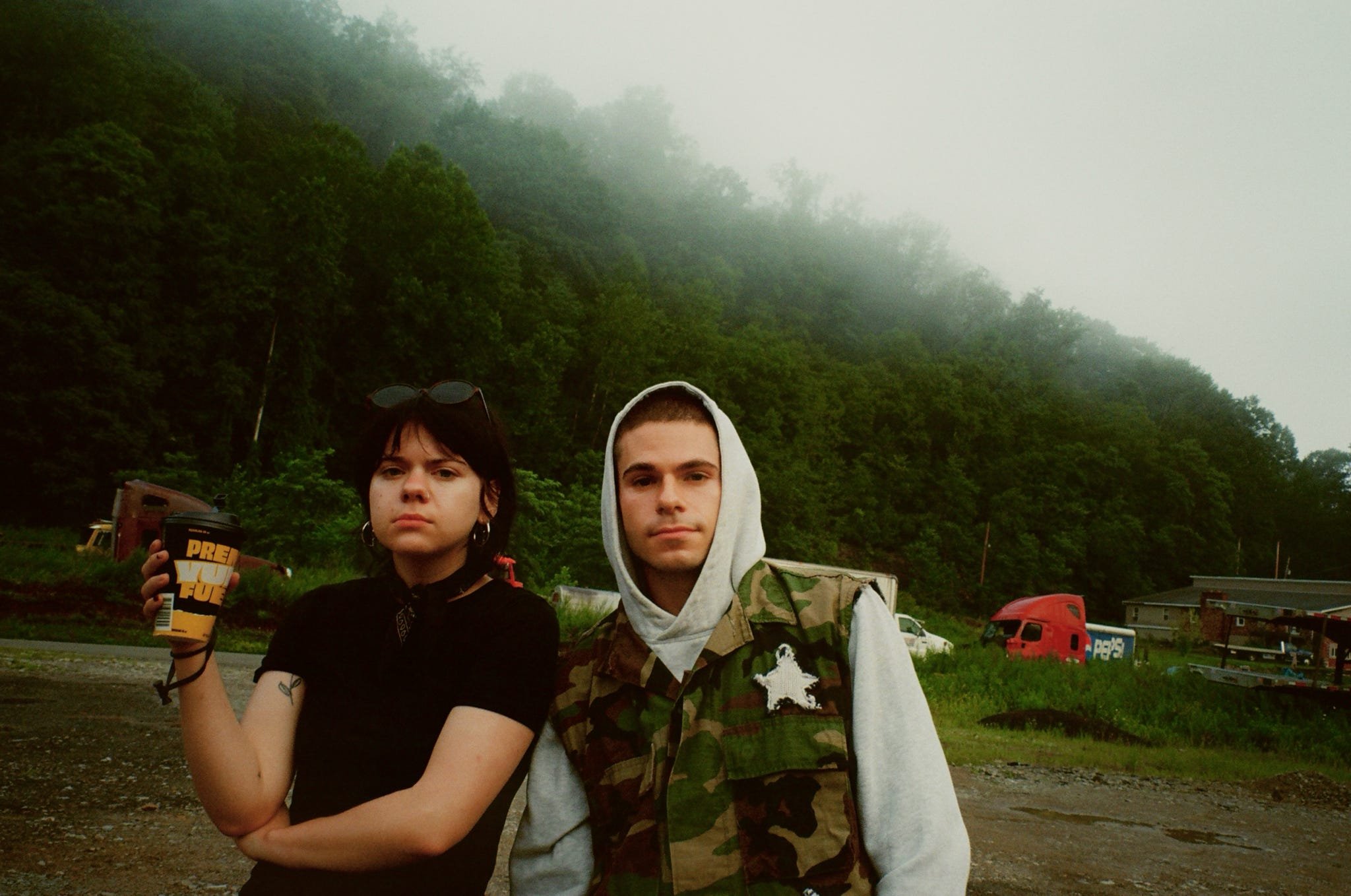 DP Melanie Skoupil (LEFT) & Lead Actor Nicholas Ceniti taking it all in before the shoot. 